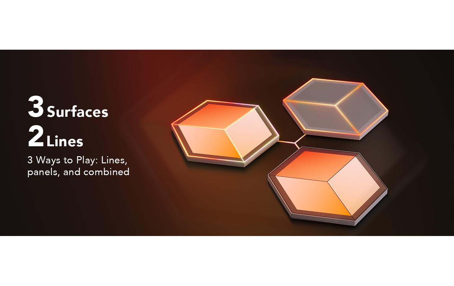 Govee LED Wandleuchte »Govee Glide Hexa Ultra, 7er-Pack, RGBIC«, 7 flammig