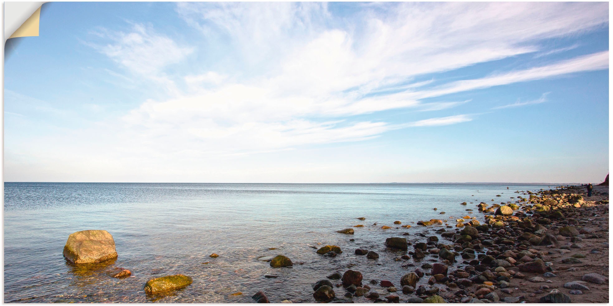 Image of Artland Wandbild »Brodtener Ufer«, Strand, (1 St.), in vielen Grössen & Produktarten -Leinwandbild, Poster, Wandaufkleber / Wandtattoo auch für Badezimmer geeignet bei Ackermann Versand Schweiz