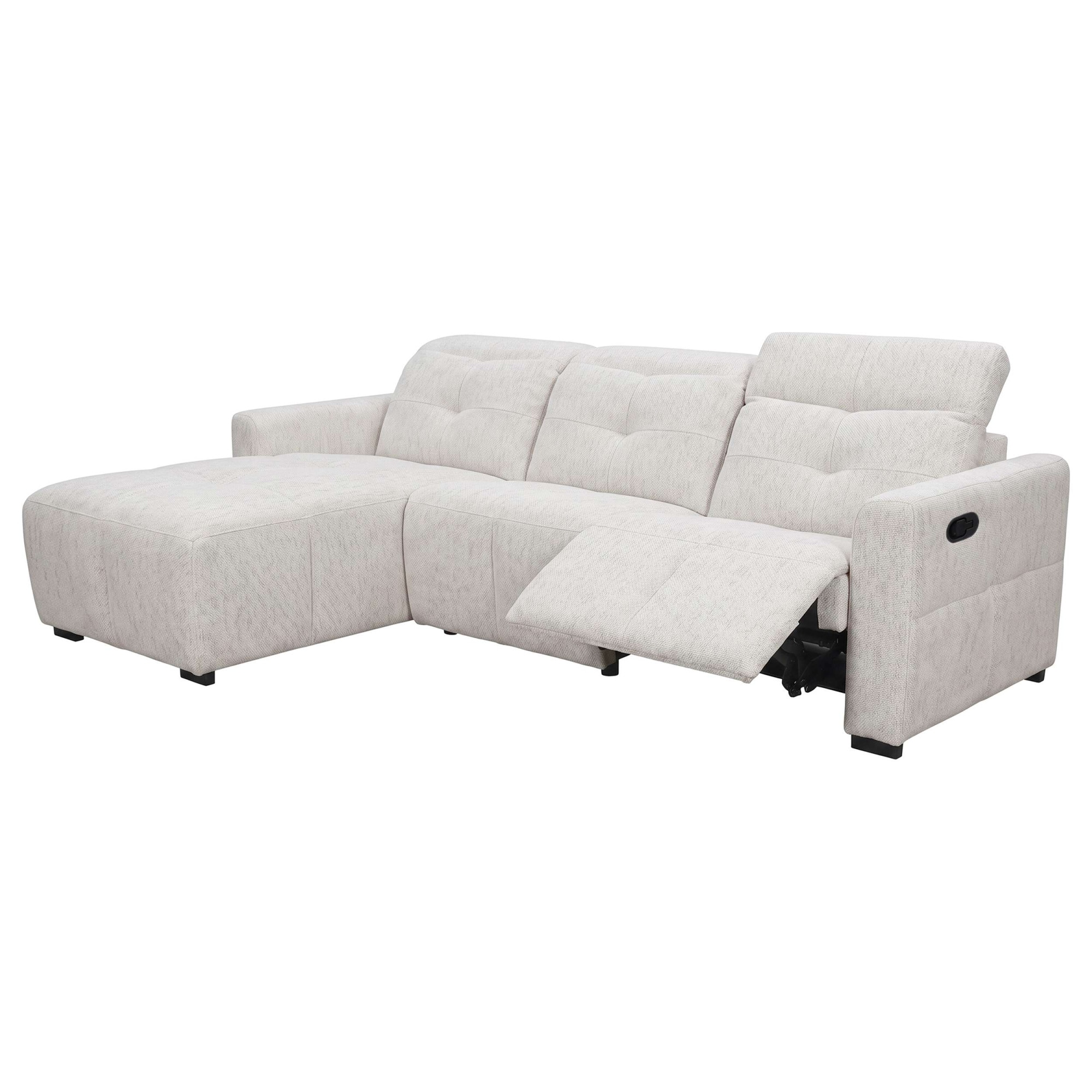 GOODproduct Ecksofa »CAARLA Webstoff, L-Form, 261 cm, man. o. elektr. Relaxfunktion (USB)« mit USB-A und USB-C bei elektrischer Ausführung, Kopfteilverstellung