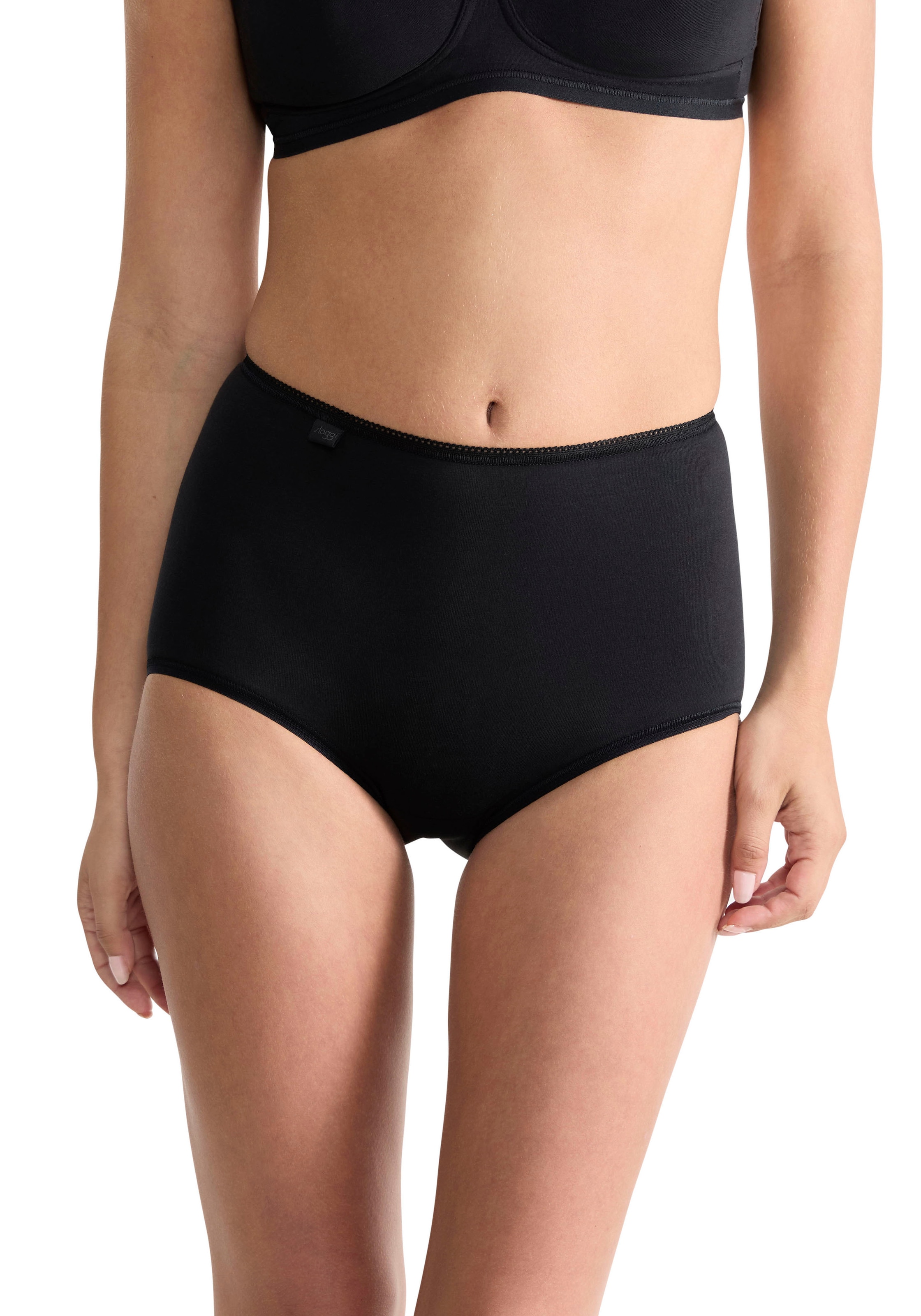 sloggi Maxislip »24/7 Cotton« höher geschnittene Passform, elastisch, Spitze, blickdicht, weich