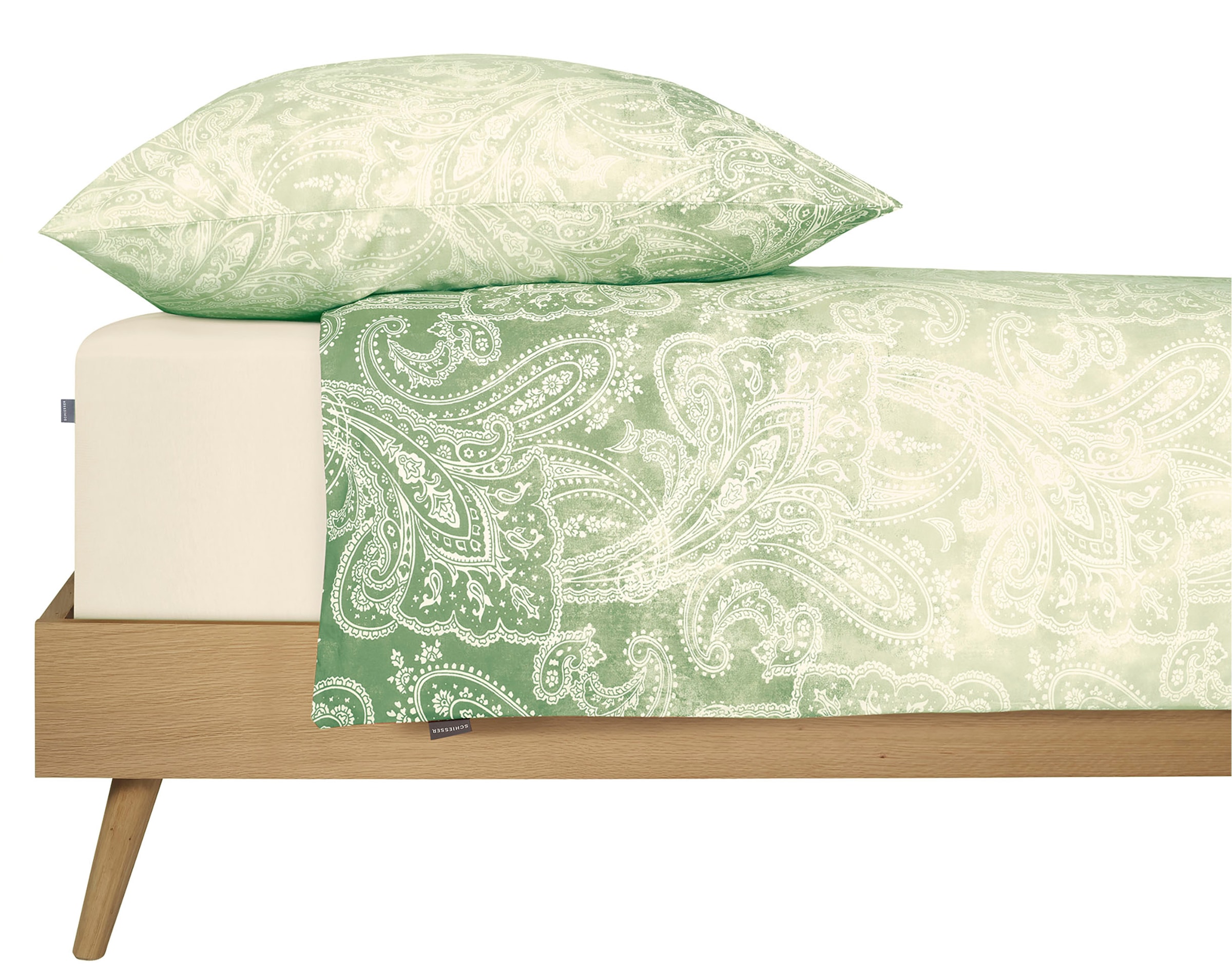 Schiesser Linge de lit »Claire aus weicher Baumwolle mit Paisleymuster in dezentem Farbverlauf« 2 cuis MADE IN GREEN by OEKO-TEX®