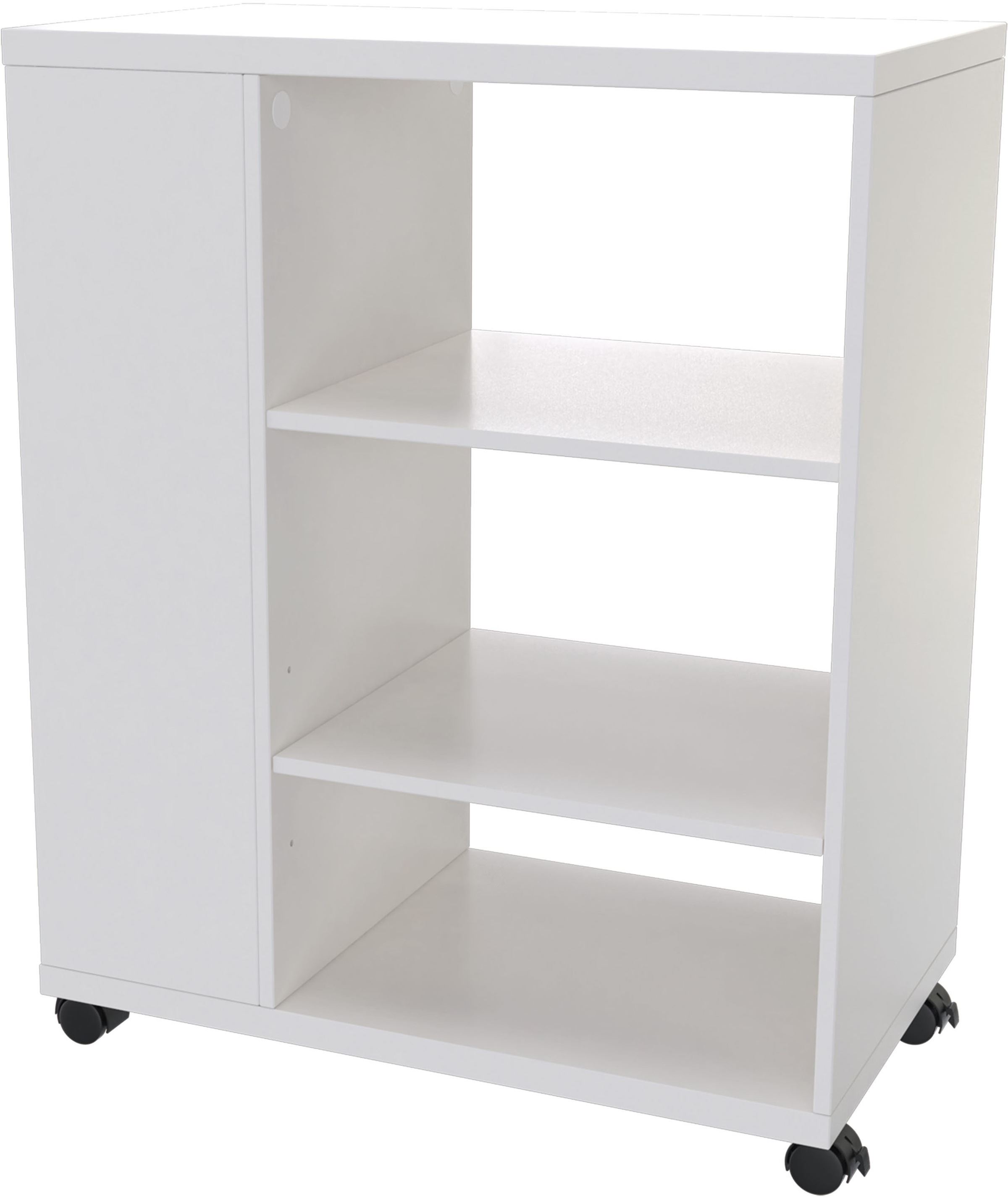 Image of GOODproduct Rollwagen "LOKVE, Rollcontainer, Druckertisch, Rollregal," Rollen feststellbar, 6 Fächer, Höhe 75 cm