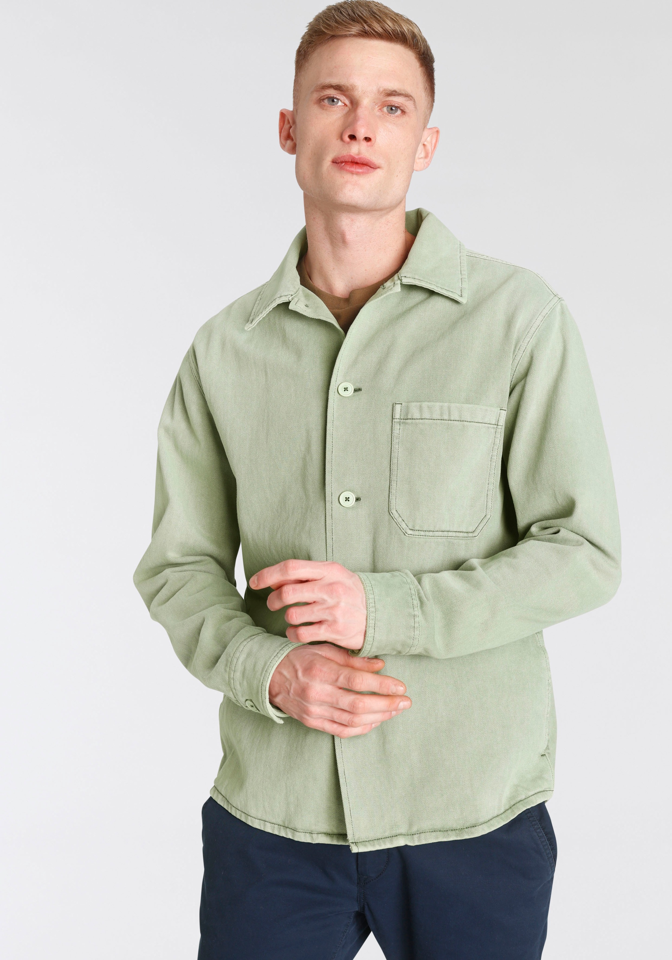 Image of s.Oliver Hemdjacke, mit Brusttasche bei Ackermann Versand Schweiz
