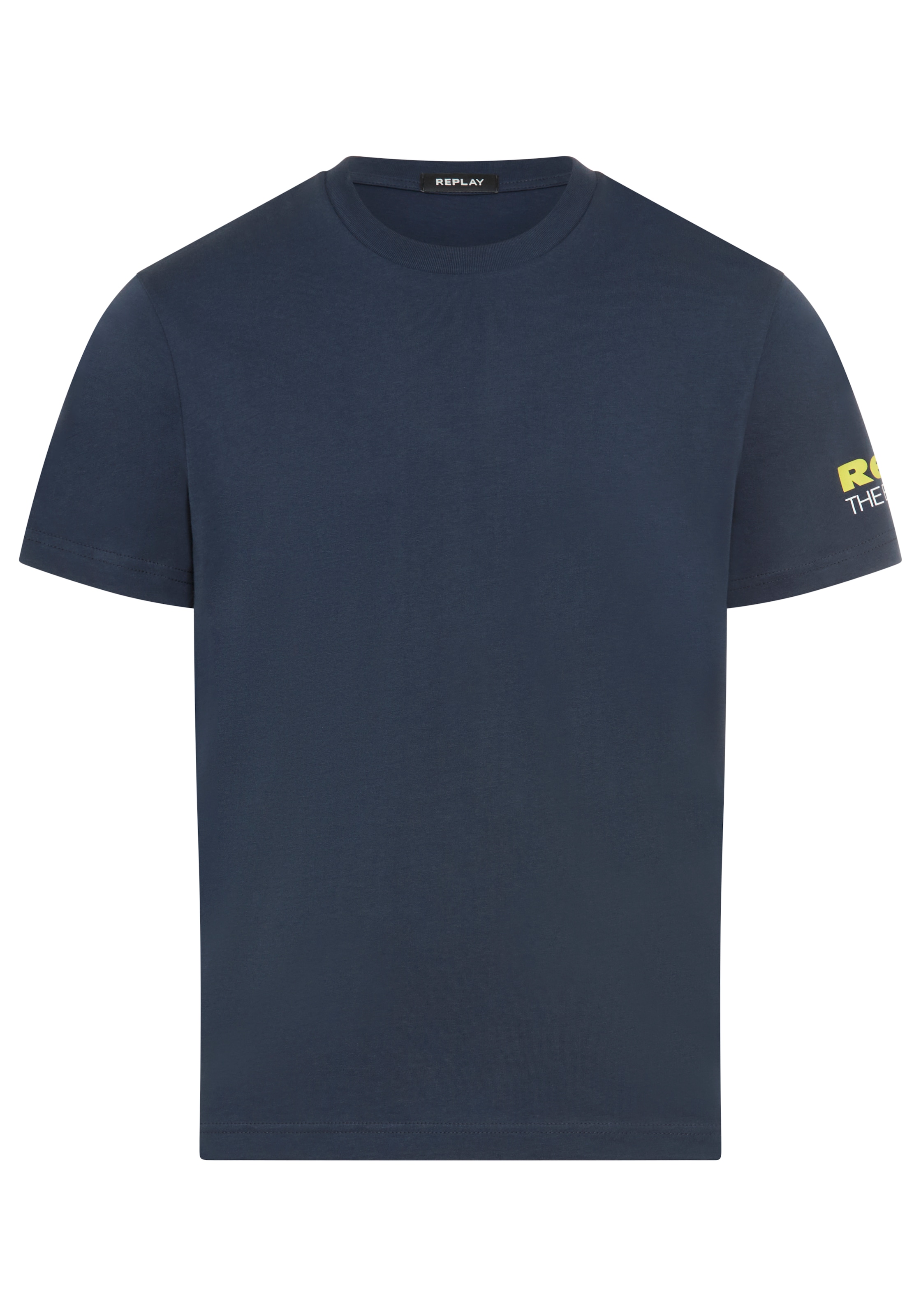 Replay T-Shirt Replaydruck am Ärmelabschluss