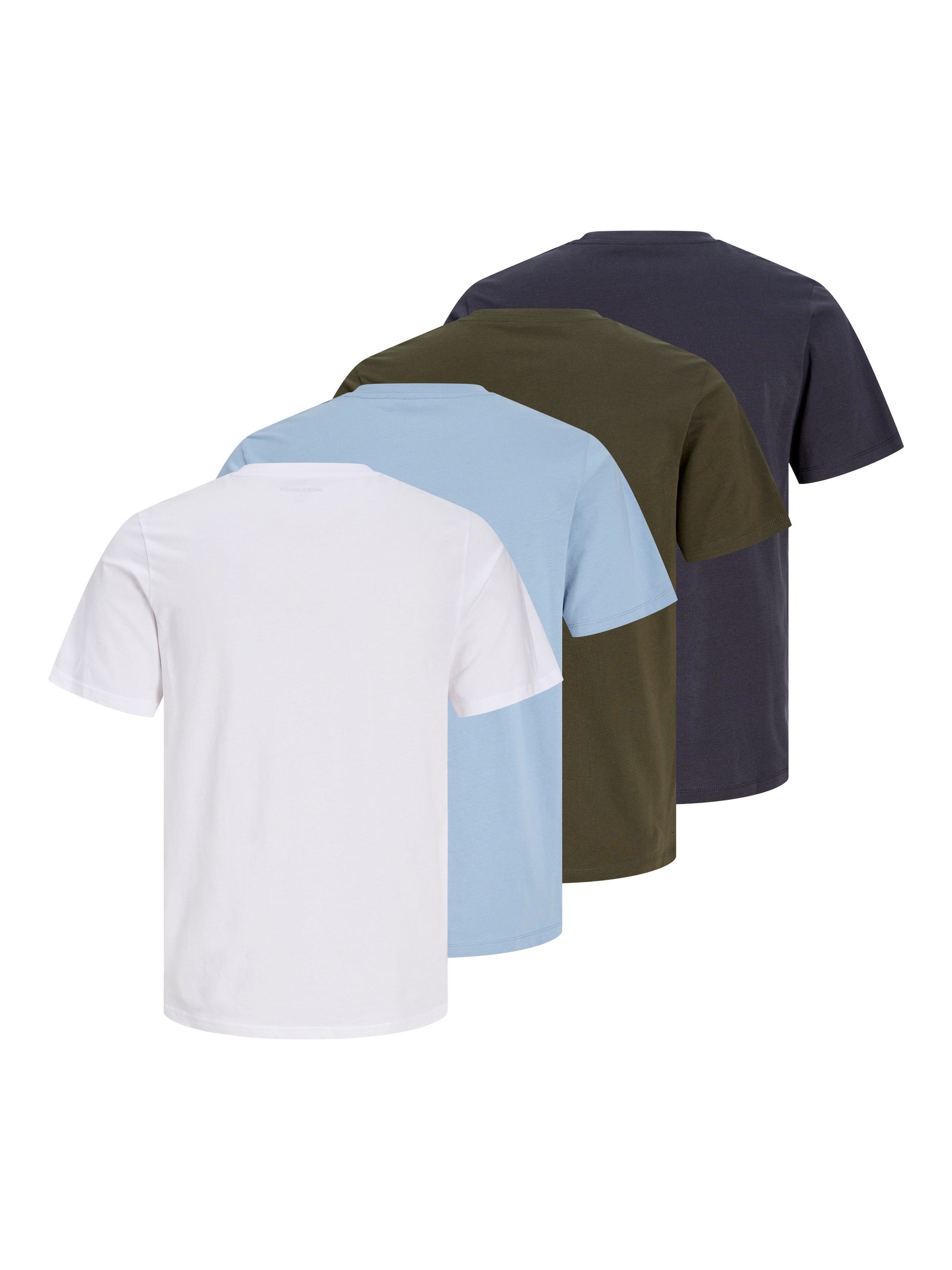 Image of Jack & Jones T-Shirt "JPRBLUTHOR SS TEE FST 4PK MP" Packung, 4 aus Baumwolle, gerader Schnitt