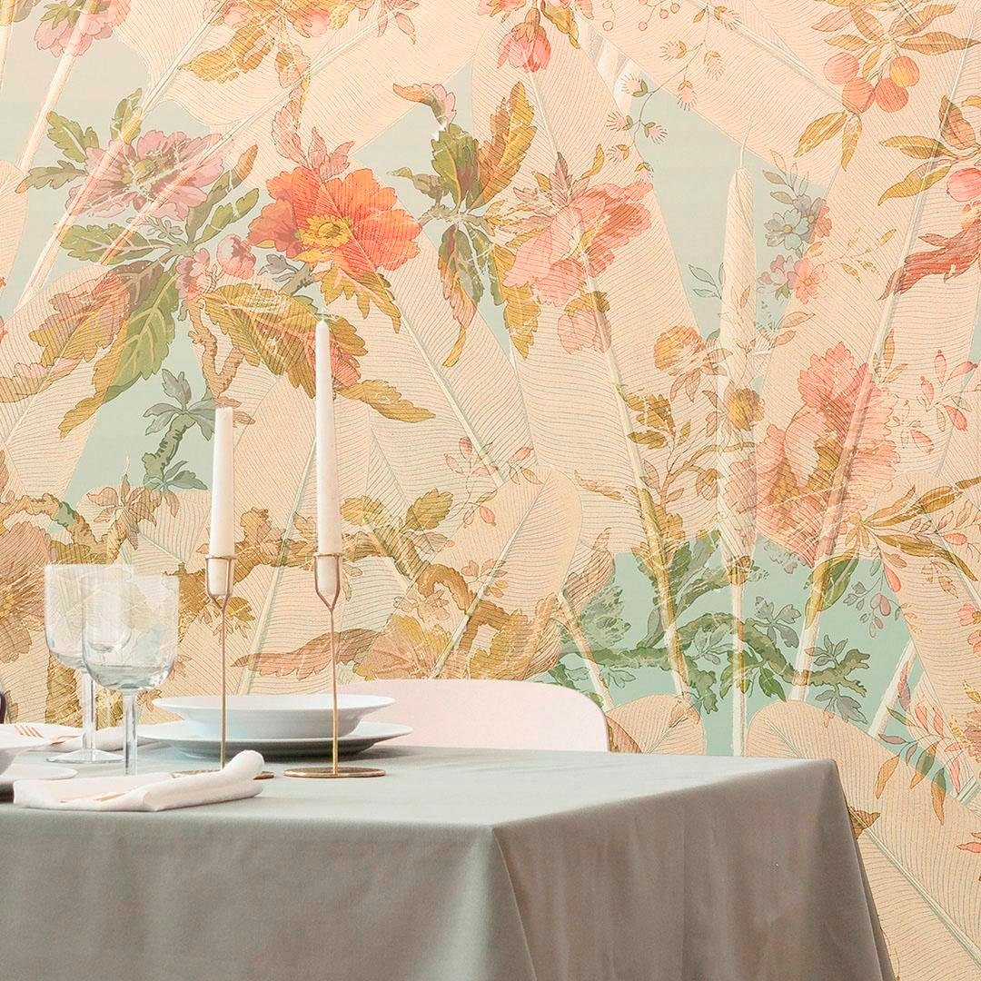 Komar Vliestapete »Digitaldruck Vlies -  Oiseau de Paradis - Grösse 350 x 255 cm« bedruckt glatt Wohnzimmer, Schlafzimmer