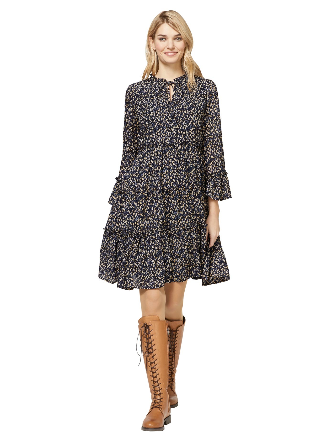 Image of LINEA TESINI by Heine Volantkleid »Druck-Kleid« bei Ackermann Versand Schweiz