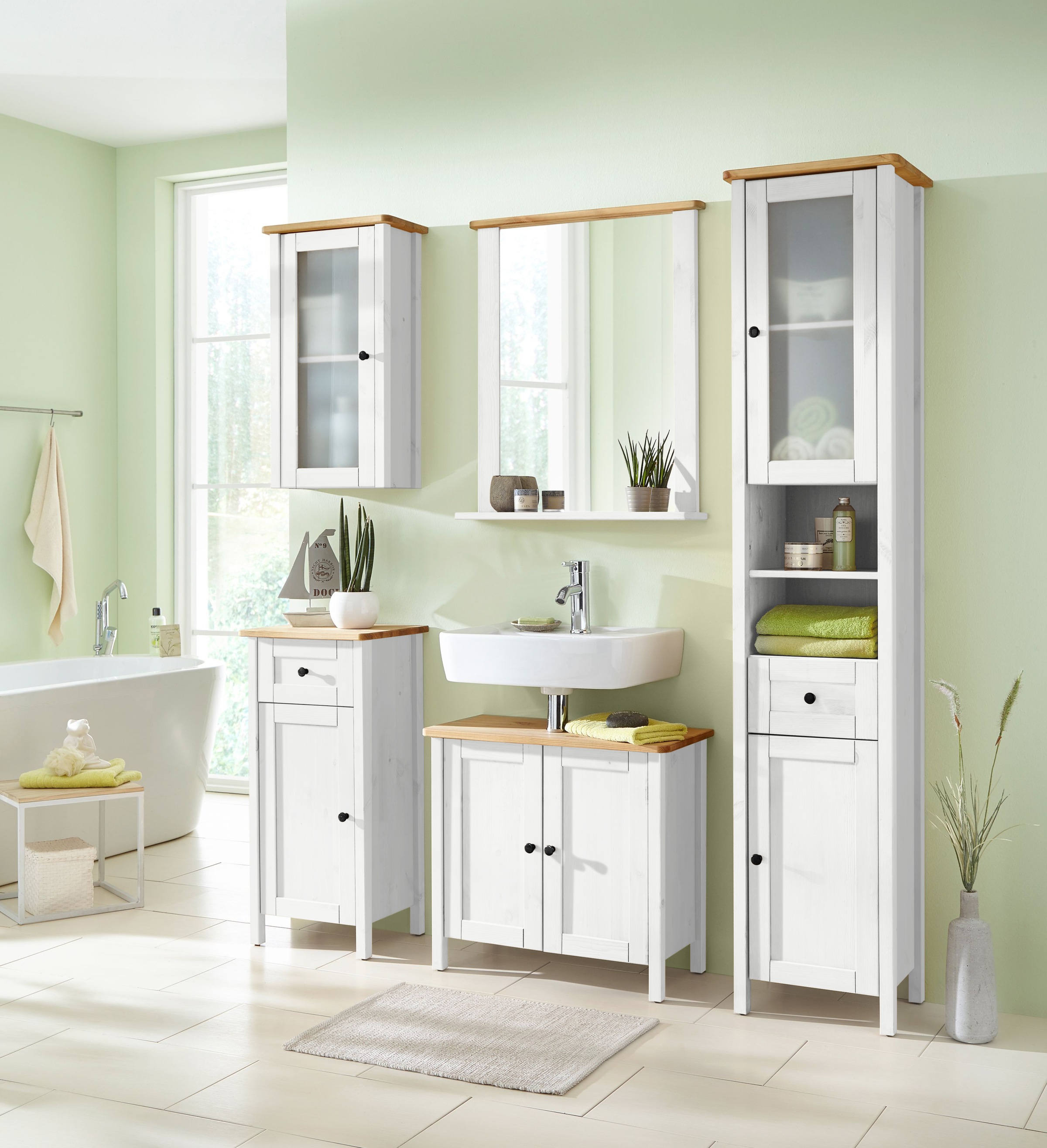 welltime Hängeschrank »Sylt« Breite 40 cm, aus Massivholz Kiefer