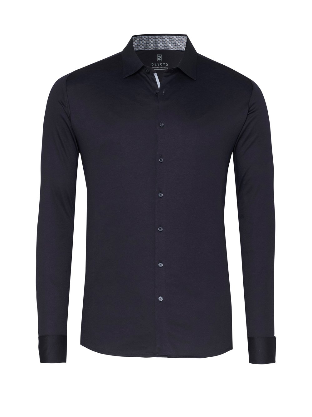 DESOTO Langarmhemd »Jerseyhemd Casual Kent«