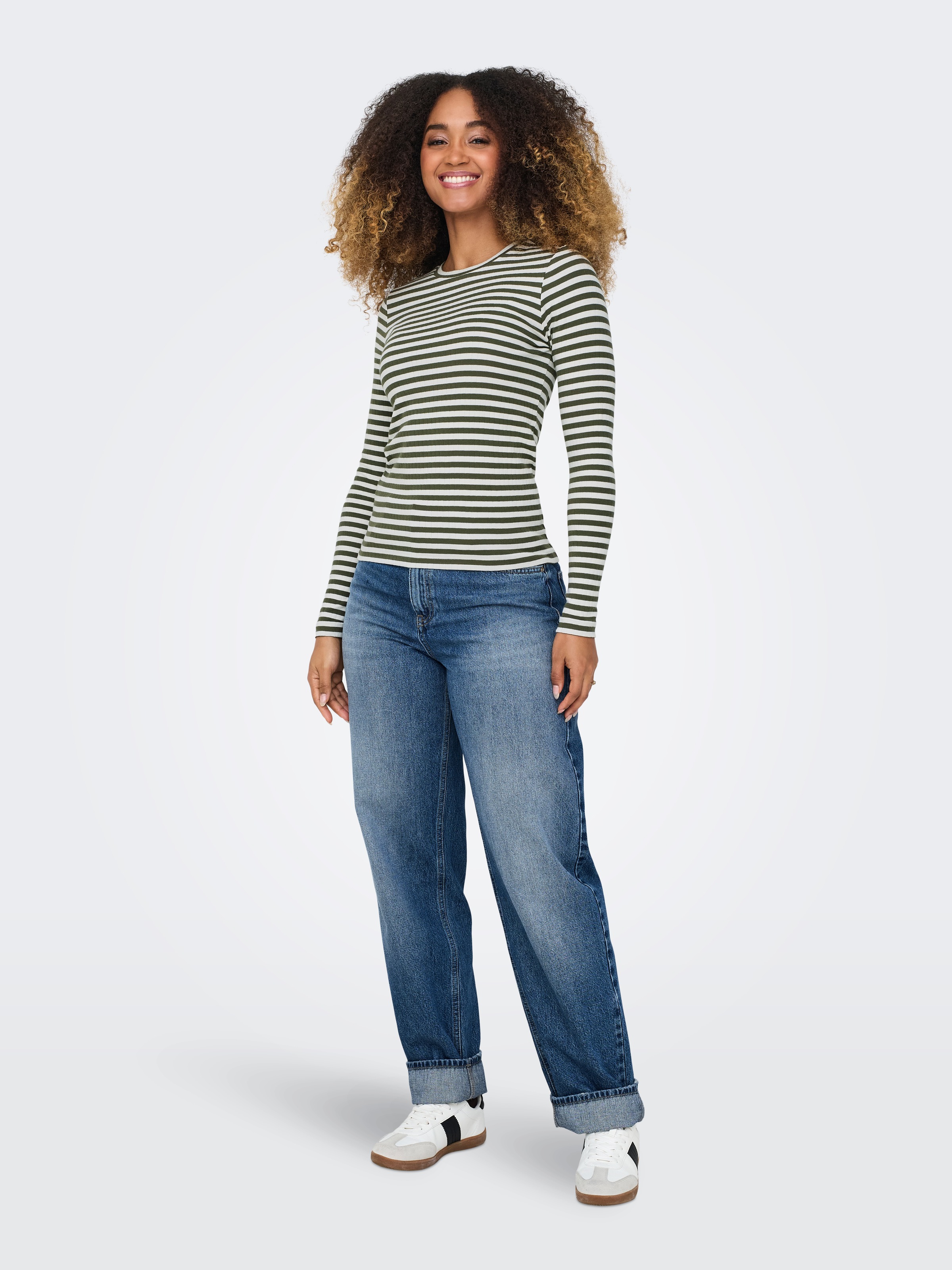 ONLY Langarmshirt »ONLAIDA L/S STRIPED TOP JRS«
