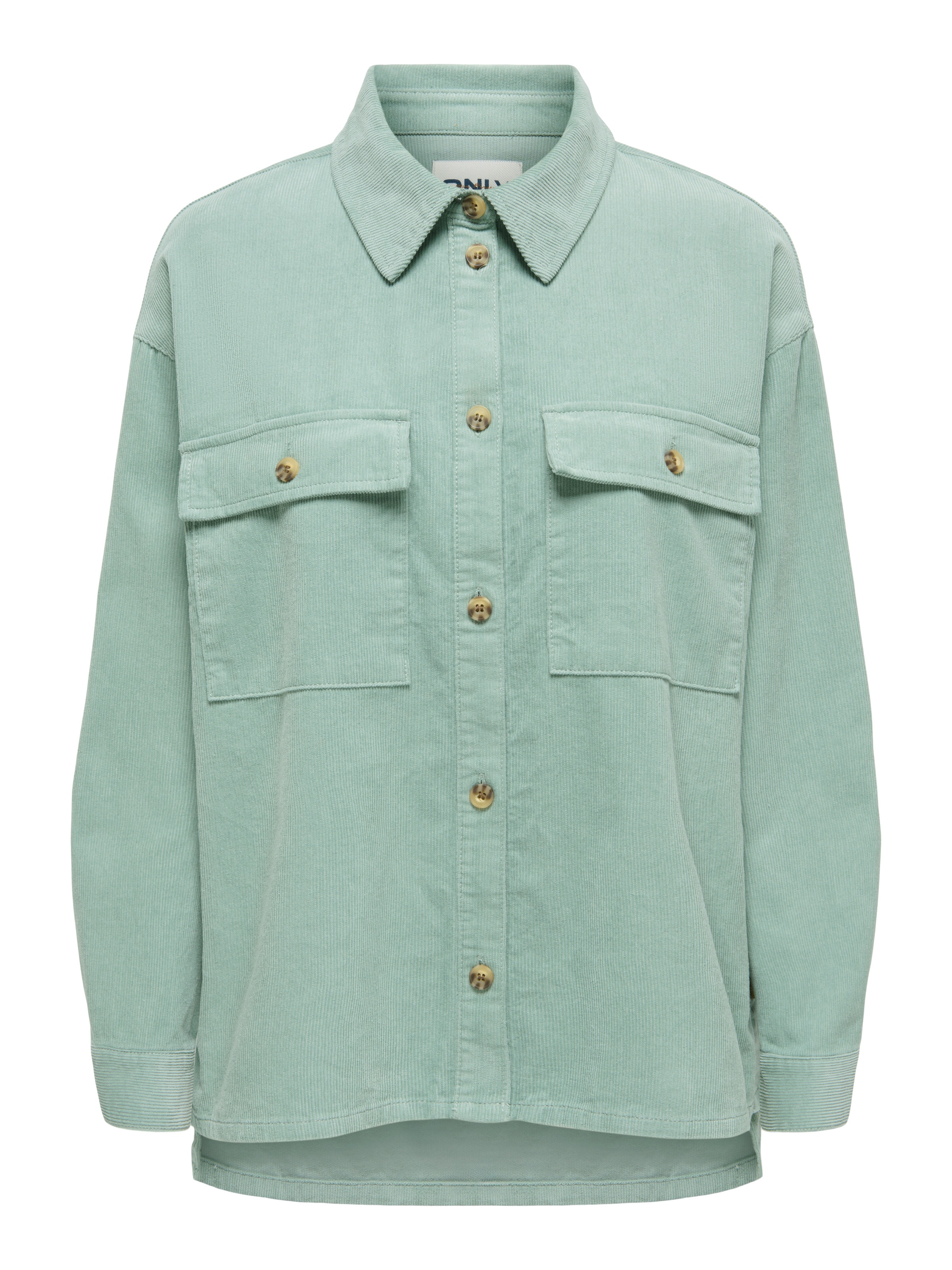 ONLY Blouse chemise »ONLMOXIE L/S CORD SLIT SHACKET CC PNT« Coton, velours côtelé fin, oversize