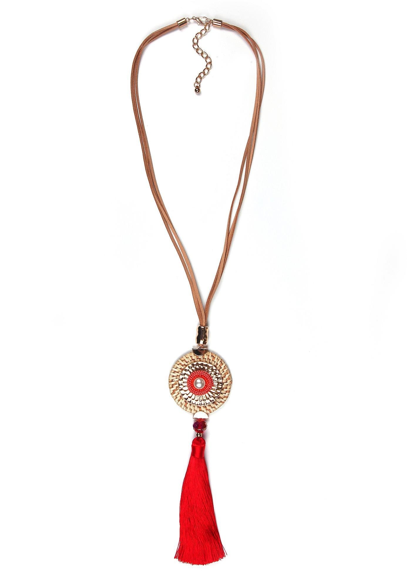 Image of J.Jayz Kette mit Anhänger »mit Herz, Seestern und Quaste«, mit Glas- und Acrylperle bei Ackermann Versand Schweiz