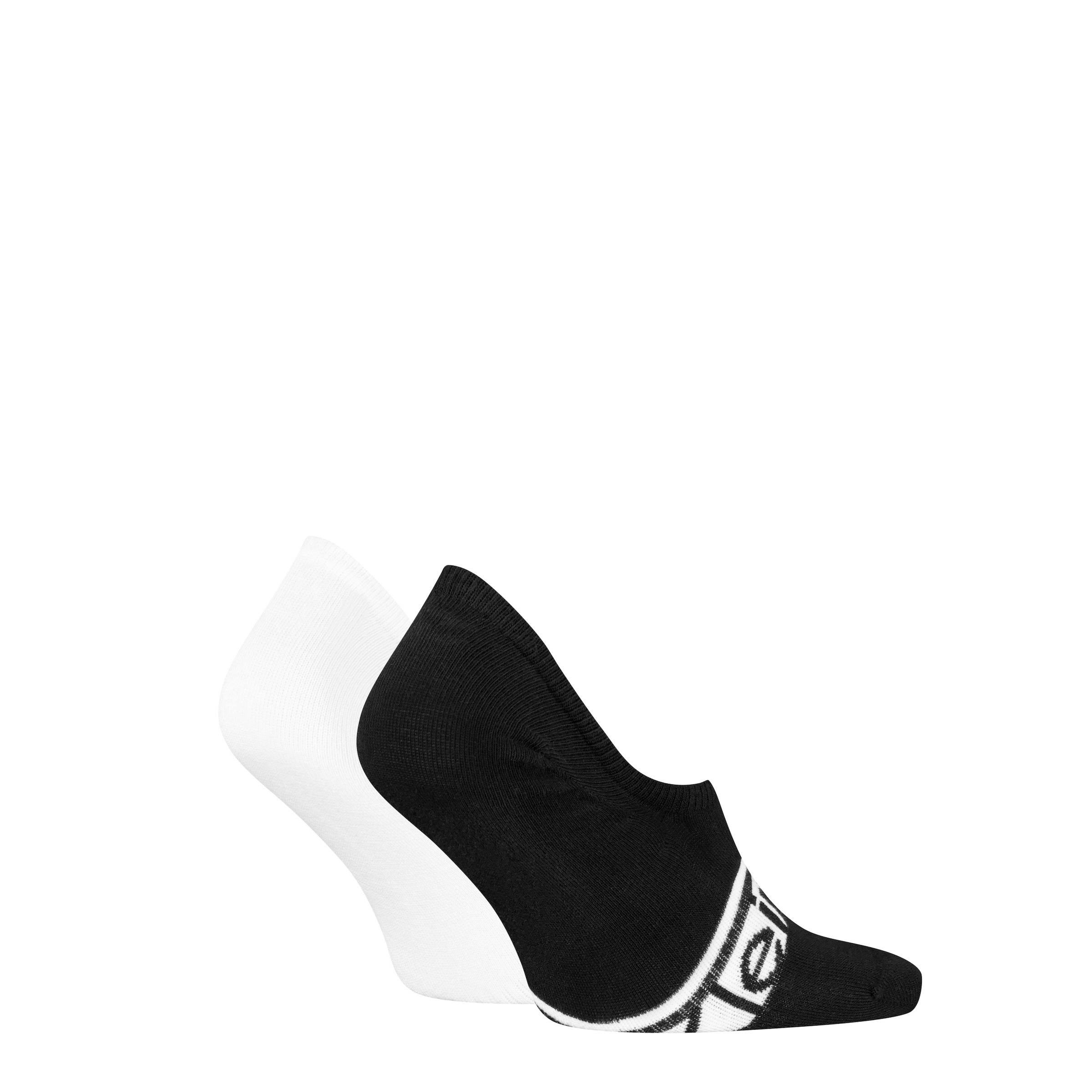 Calvin Klein Füsslinge »CK MEN FOOTIE HC LOGO STRIPE« 2 Paar,  Antirutsch Noppen im Fersenbereich, Cotton-Mix, elastisch