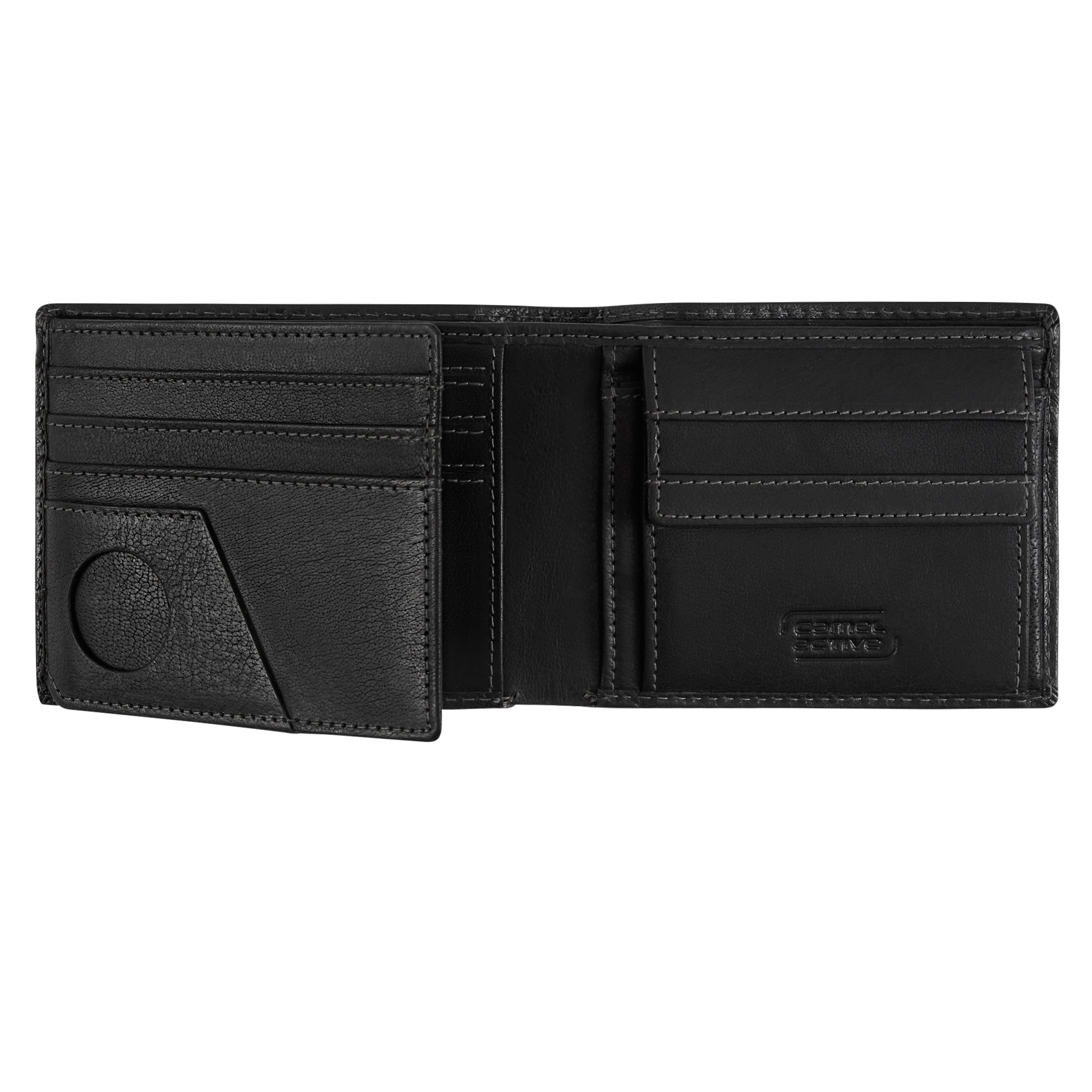 camel active Geldbörse »Field« aus fein genarbte Leder mit RFID-Schutz und Tracking Tag Fach