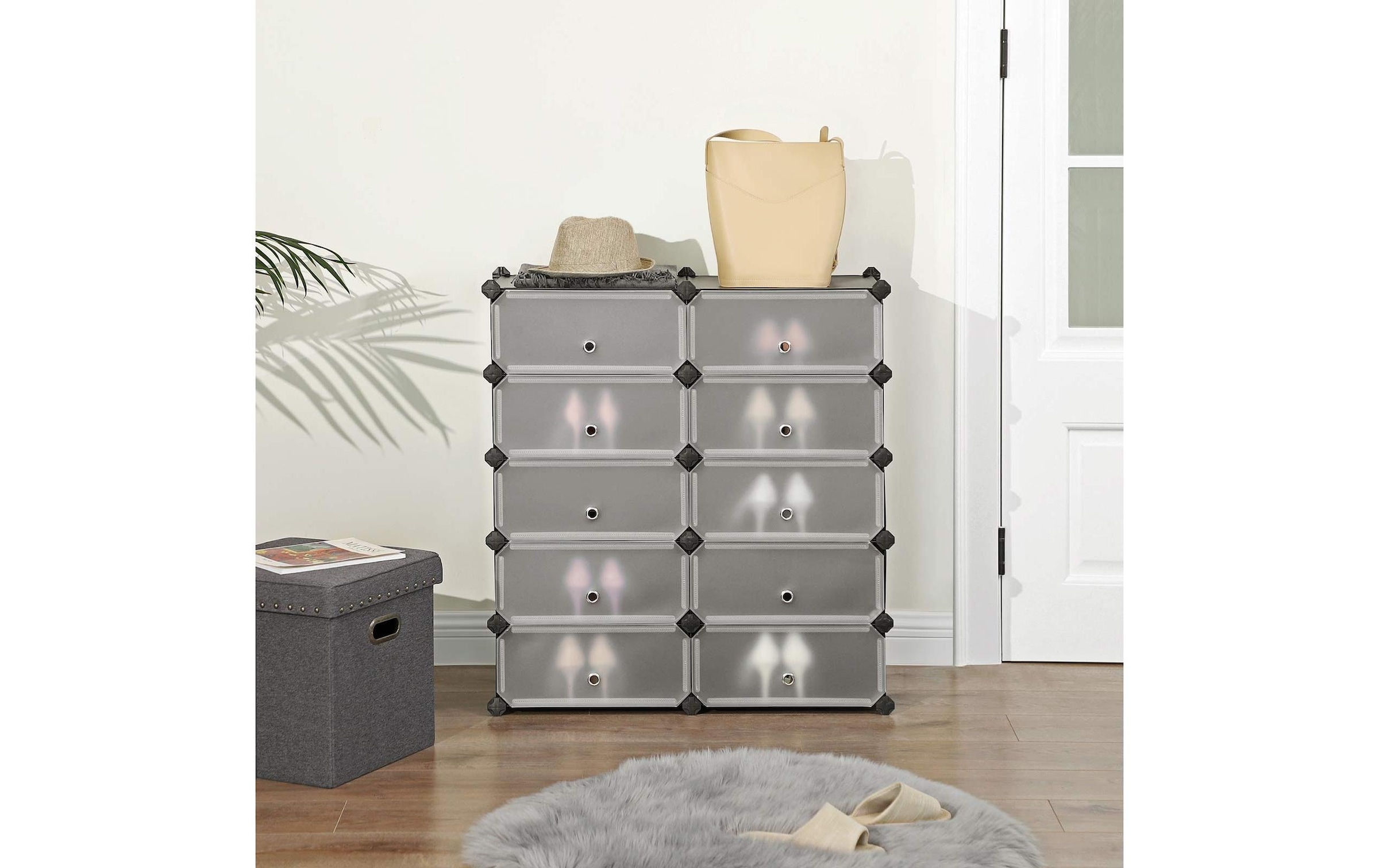 SONGMICS Schuhschrank »stapelbar 43 x 31 x 173 cm«