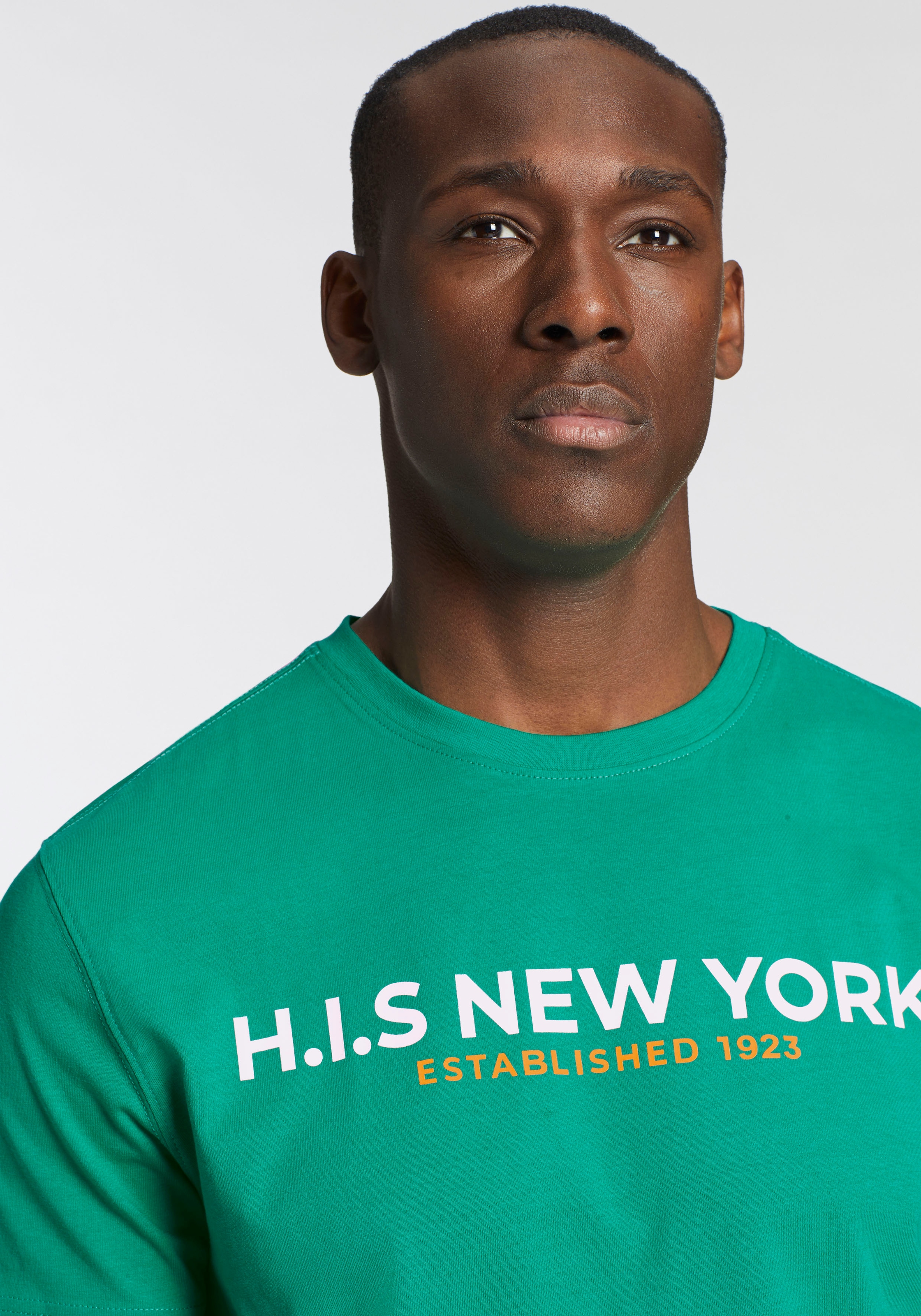 H.I.S T-Shirt, Mit grossem Frontprint