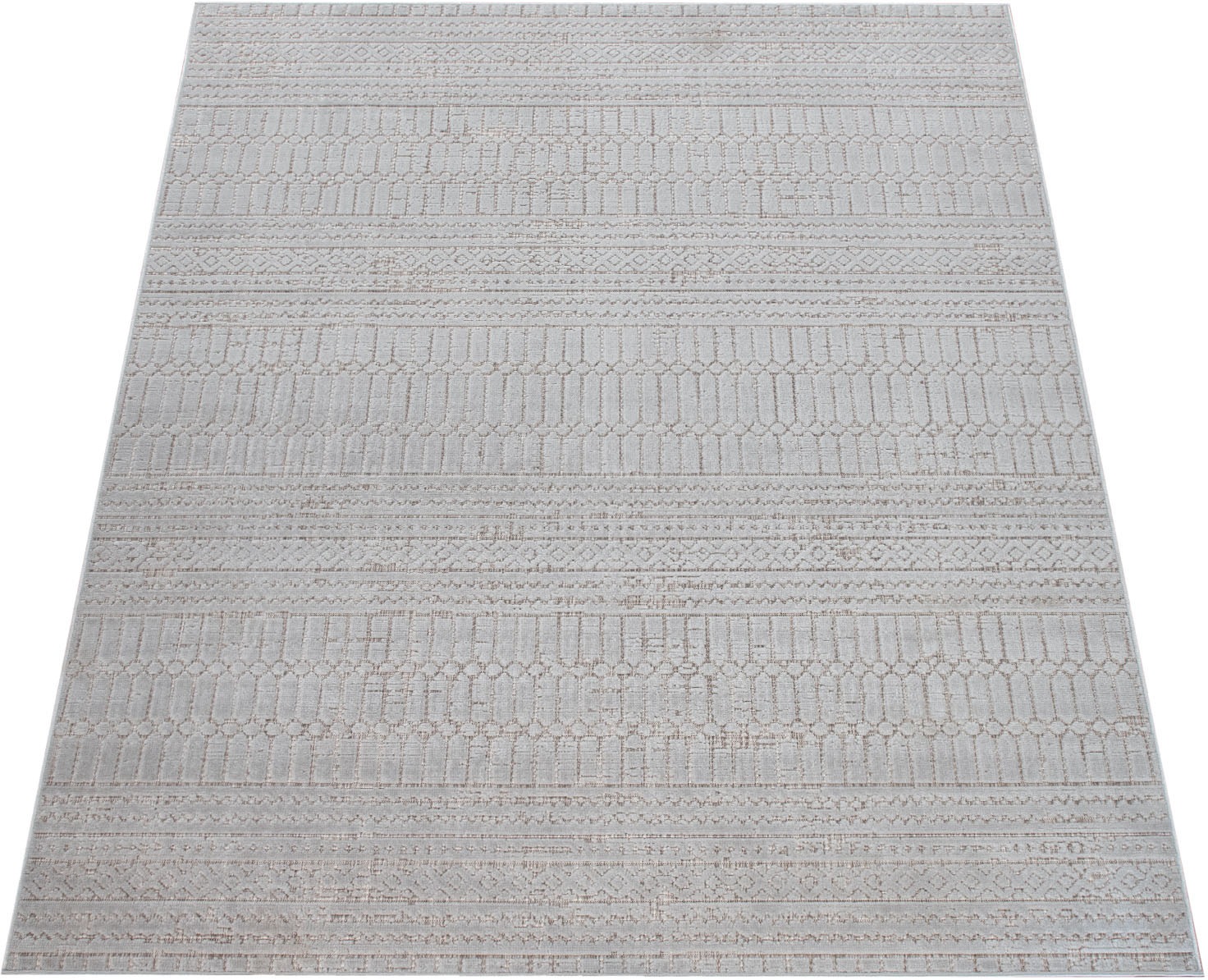 Image of Paco Home Teppich »Teka 783«, rechteckig, 4 mm Höhe, Flachgewebe, 3D-Effekt, In- und Outdoor geeignet, Wohnzimmer bei Ackermann Versand Schweiz