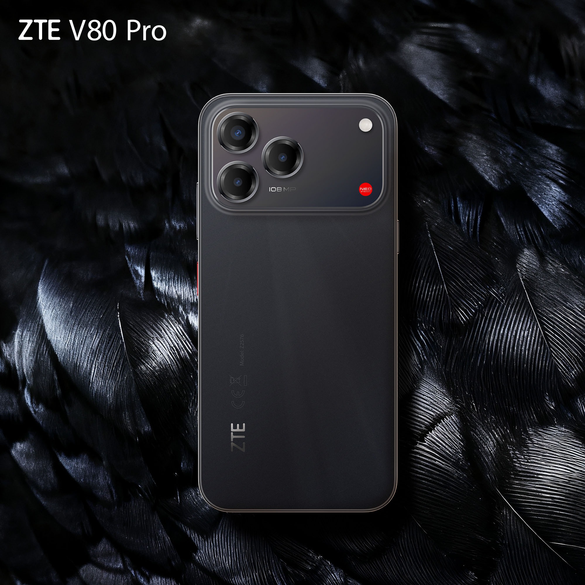 ZTE Smartphone »V80 Pro 8+256GB« Feather Black