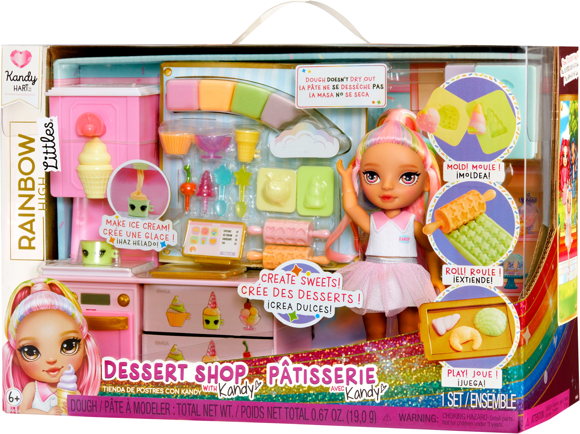 RAINBOW HIGH Mini-poupée »Rainbow High Little Dessert Shop with Kandy Playset«
