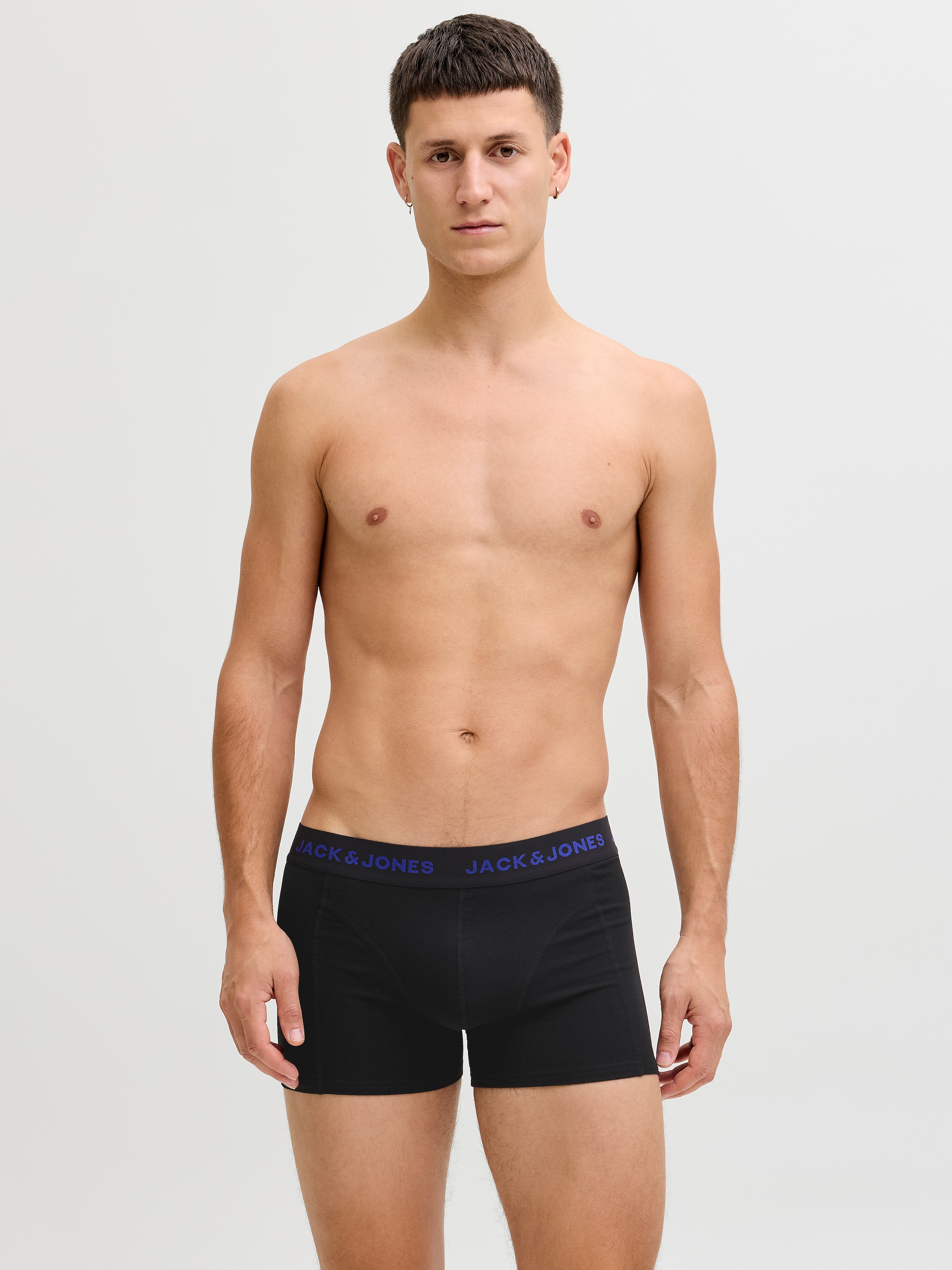 Jack & Jones Tronc »JACBLACK – Formschlüssige Boxershorts mit elastischem Bund« Packung, 5 cuis unifarben, casual, körpernah, Jersey