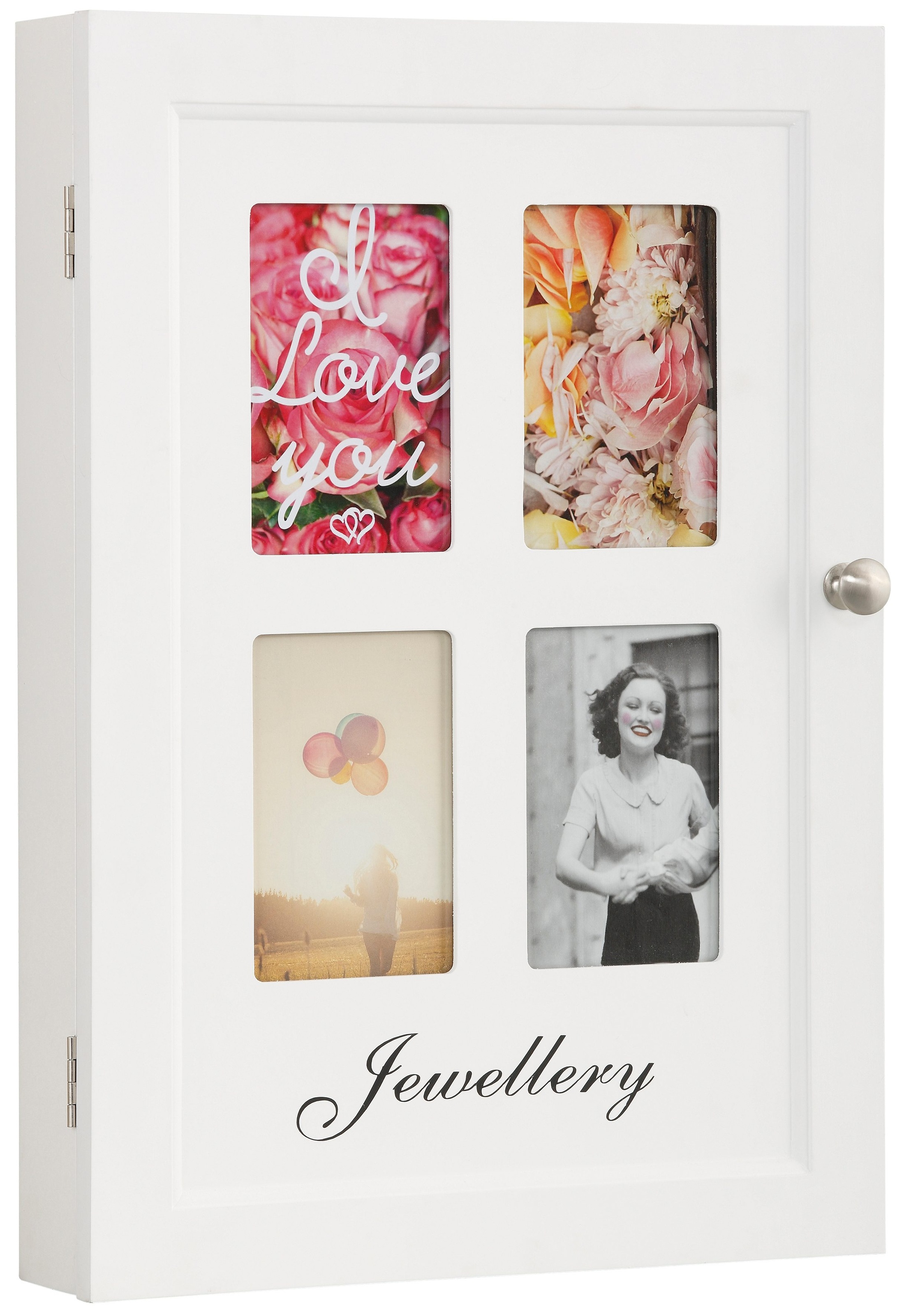 Image of Home affaire Schmuckablage, Schmuckkasten mit Bilderrahmen, weiss bei Ackermann Versand Schweiz