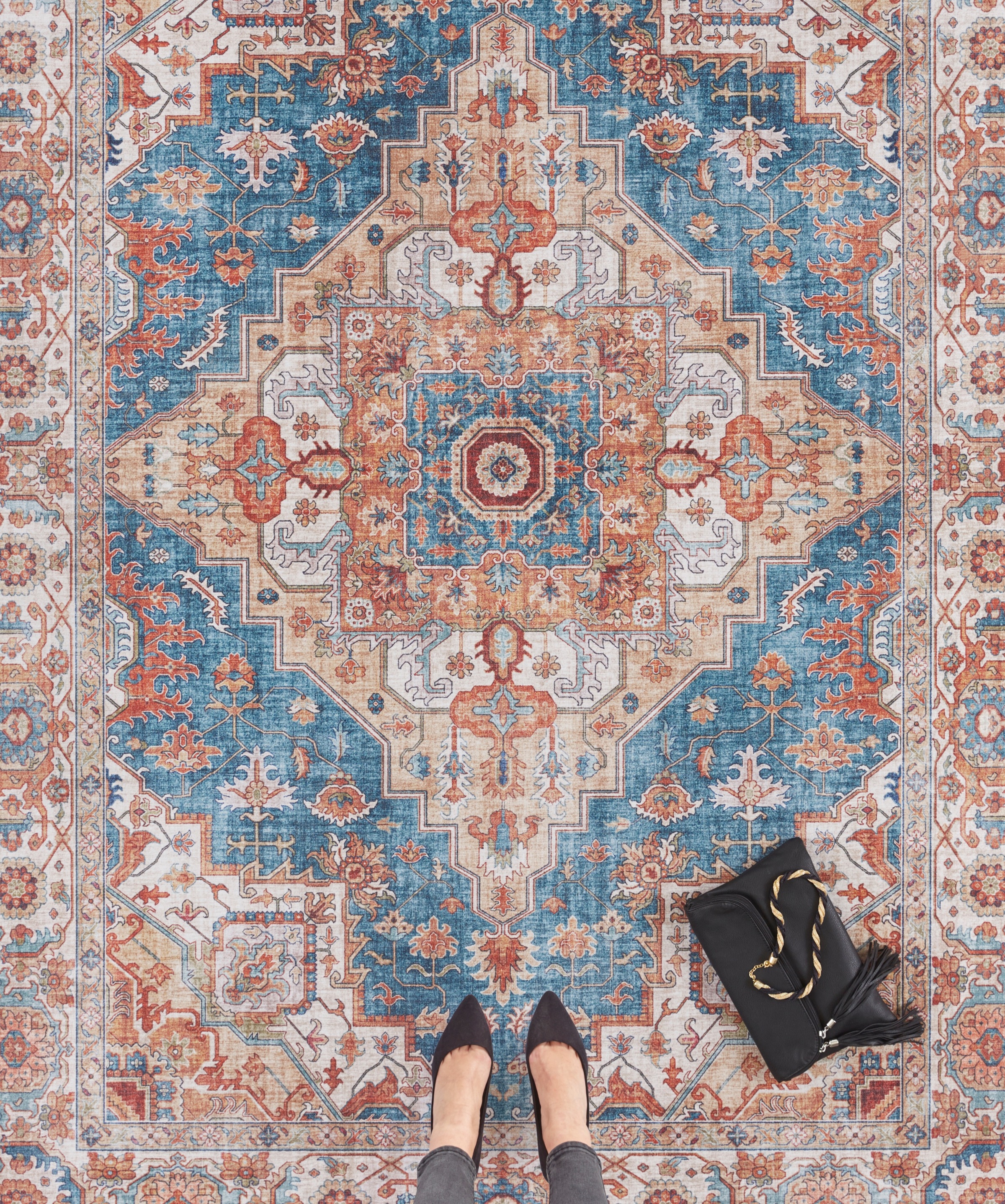 HANSE Home Teppich »Sylla«, rechteckig, 5 mm Höhe, Orientalisch, Läufer, Vintage, Wohnzimmer, Schlafzimmer, Esszimmer
