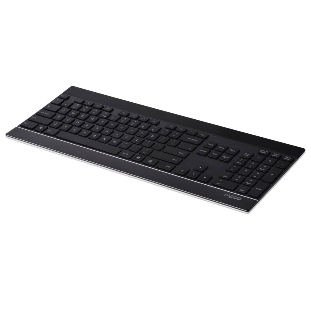 Rapoo Wireless-Tastatur »E9270P kabellose Tastatur, 5 GHz Verbindung«, (Lautstärkeregler-Ziffernblock)