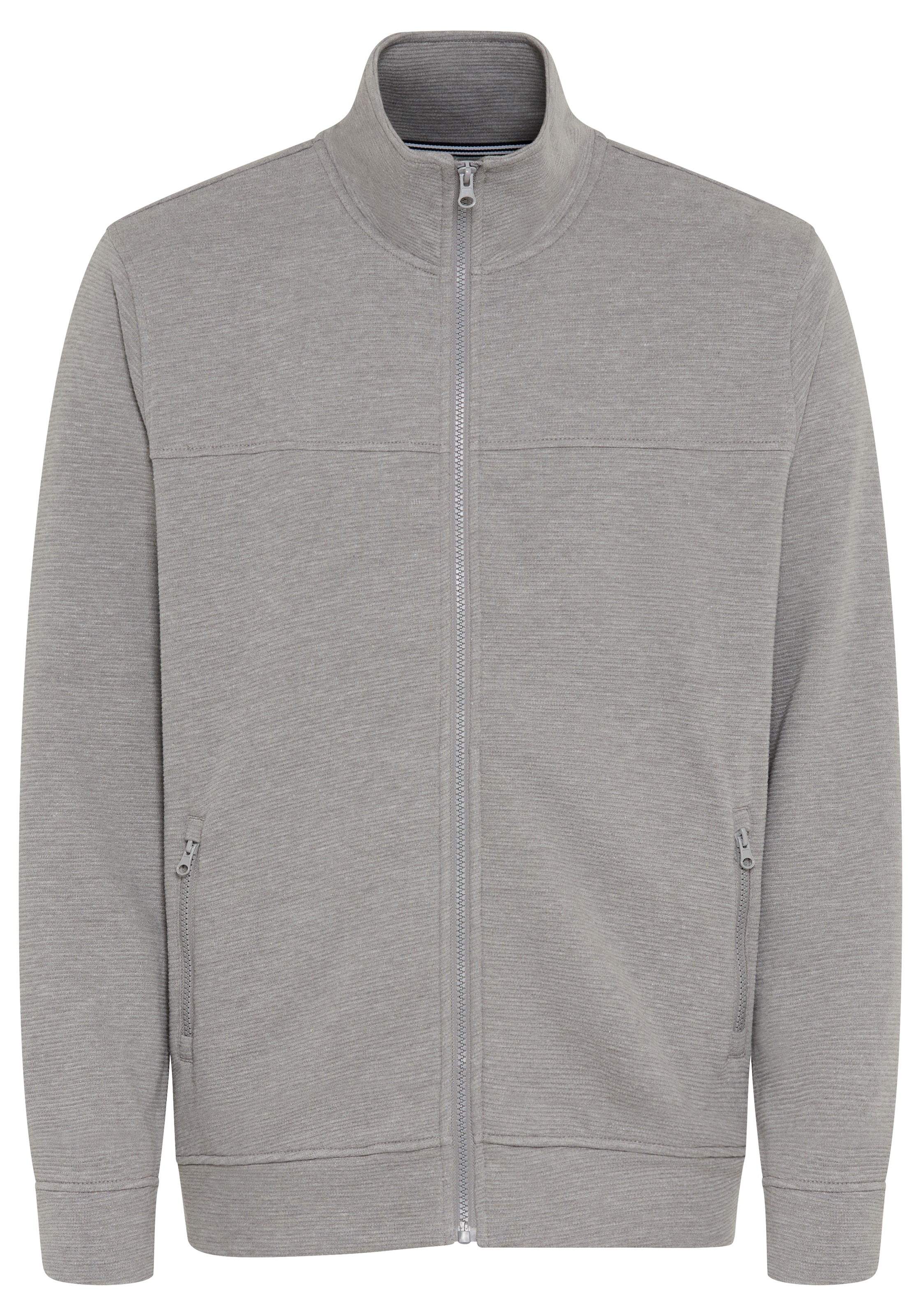 Man's World Veste sweat avec col montant, manches longues