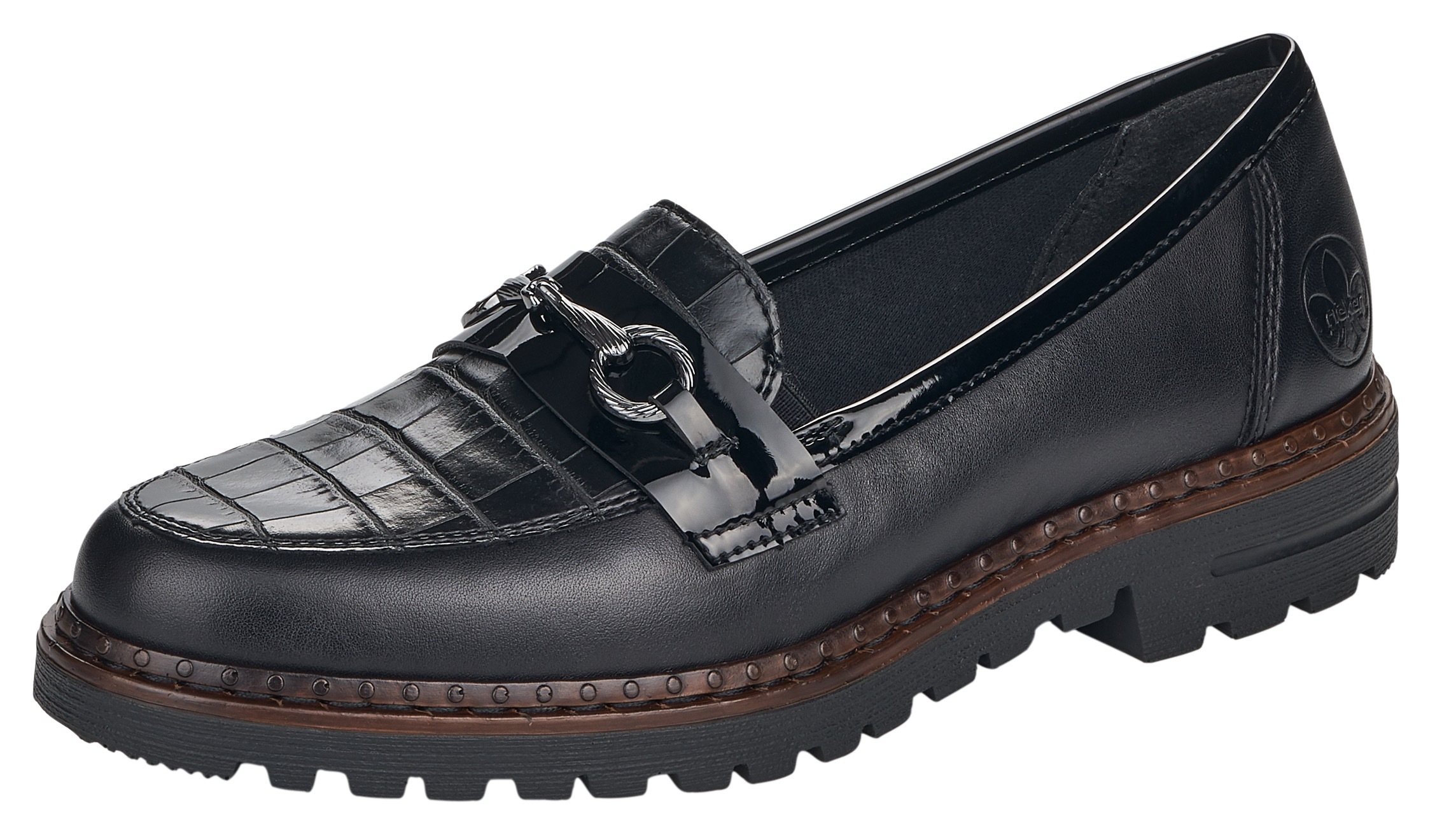 Image of Rieker Slipper, mit schöner Schmuckspange bei Ackermann Versand Schweiz