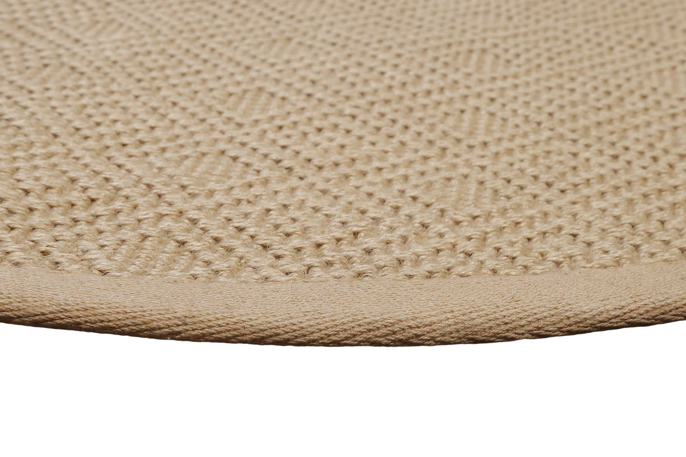 Wecon home Teppich »Hugo two« rund 8 mm Höhe Naturfaser, Jute, Sisal-Optik, modern, pflegeleicht, Wohnzimmer, Raute