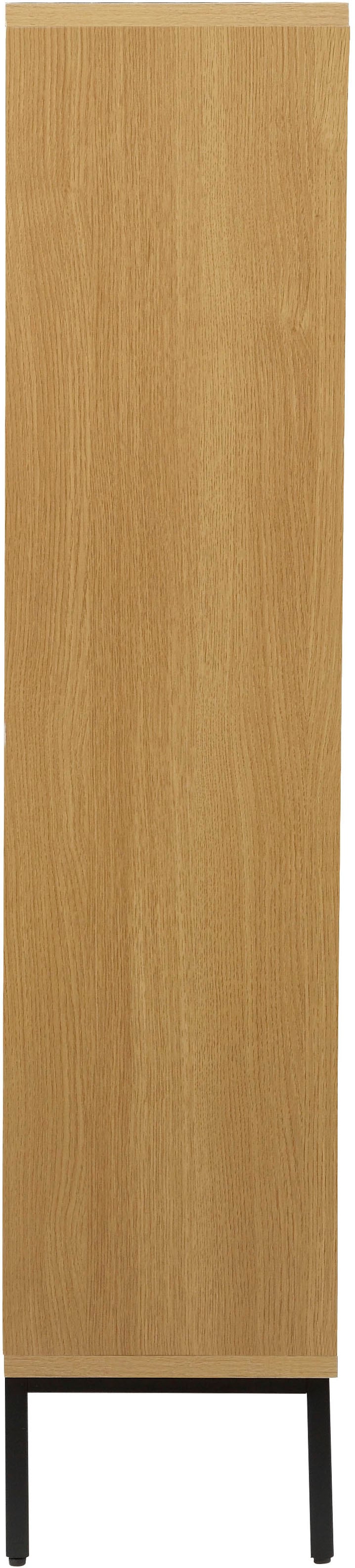 GOODproduct Schuhschrank »Feines« aus massiver Esche, Metallgestell mit Pulverbeschichtung, Breite 80 cm