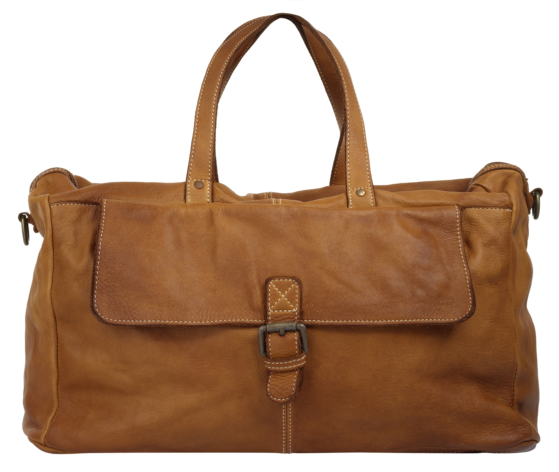 Image of Cluty Reisetasche "CLUTY Herren, Damen echt Leder, Made in Italy" echt Leder, Made in Italy
