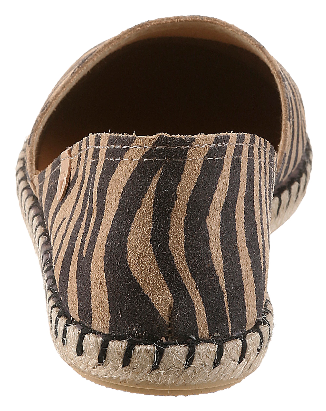 VERBENAS Espadrille  Mocassin, chaussure d'été, chaussure de vacances, plat motif zèbre