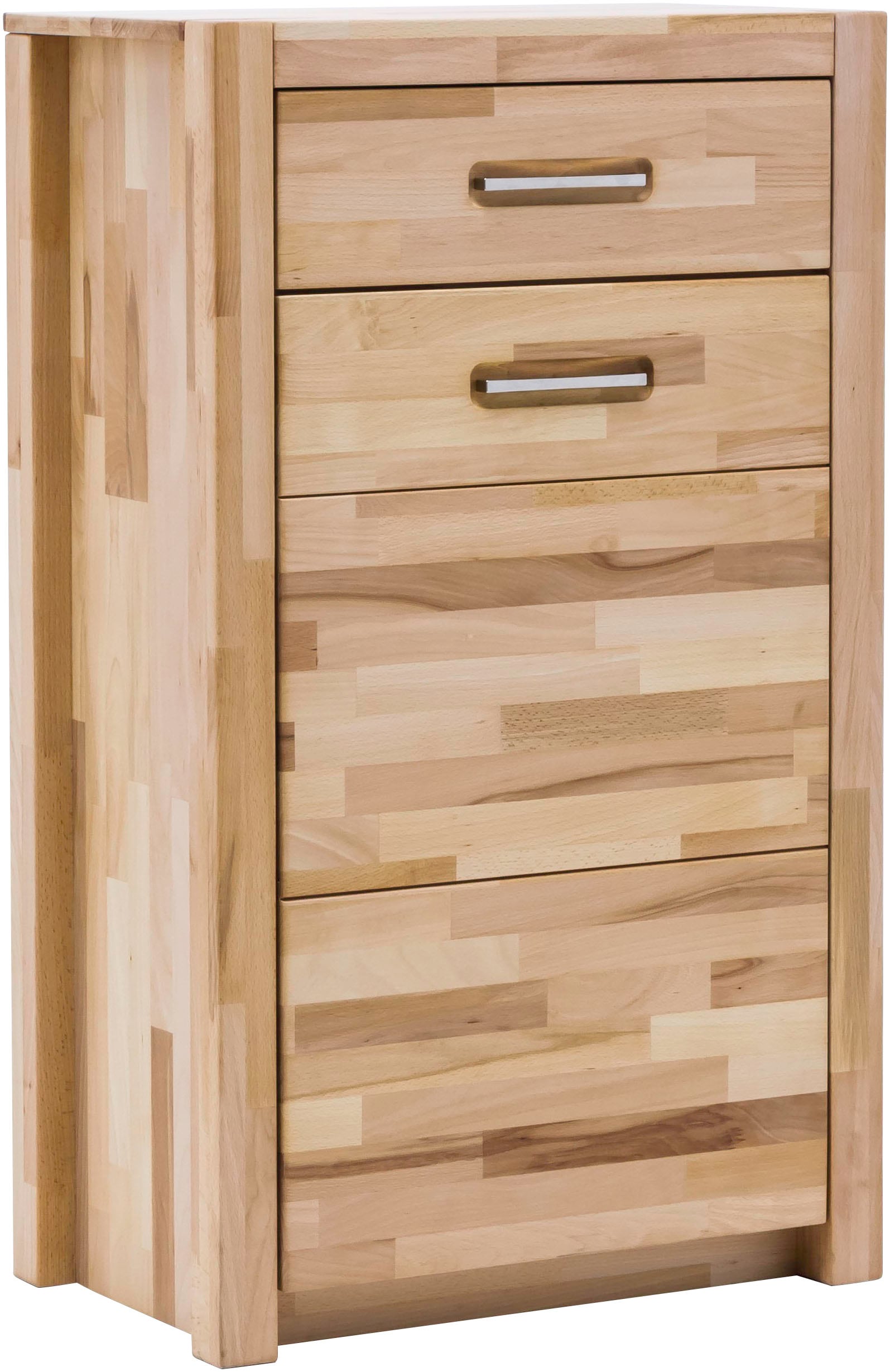 Image of MCA living Garderobenschrank "Fenja Kommode, Schrank, Drehtürenschrank - Höhe 112 cm" 1 Stk. tlg. Massivholz, Kernbuche, 1 Tür, 1 Schubkasten, Breite 66 cm