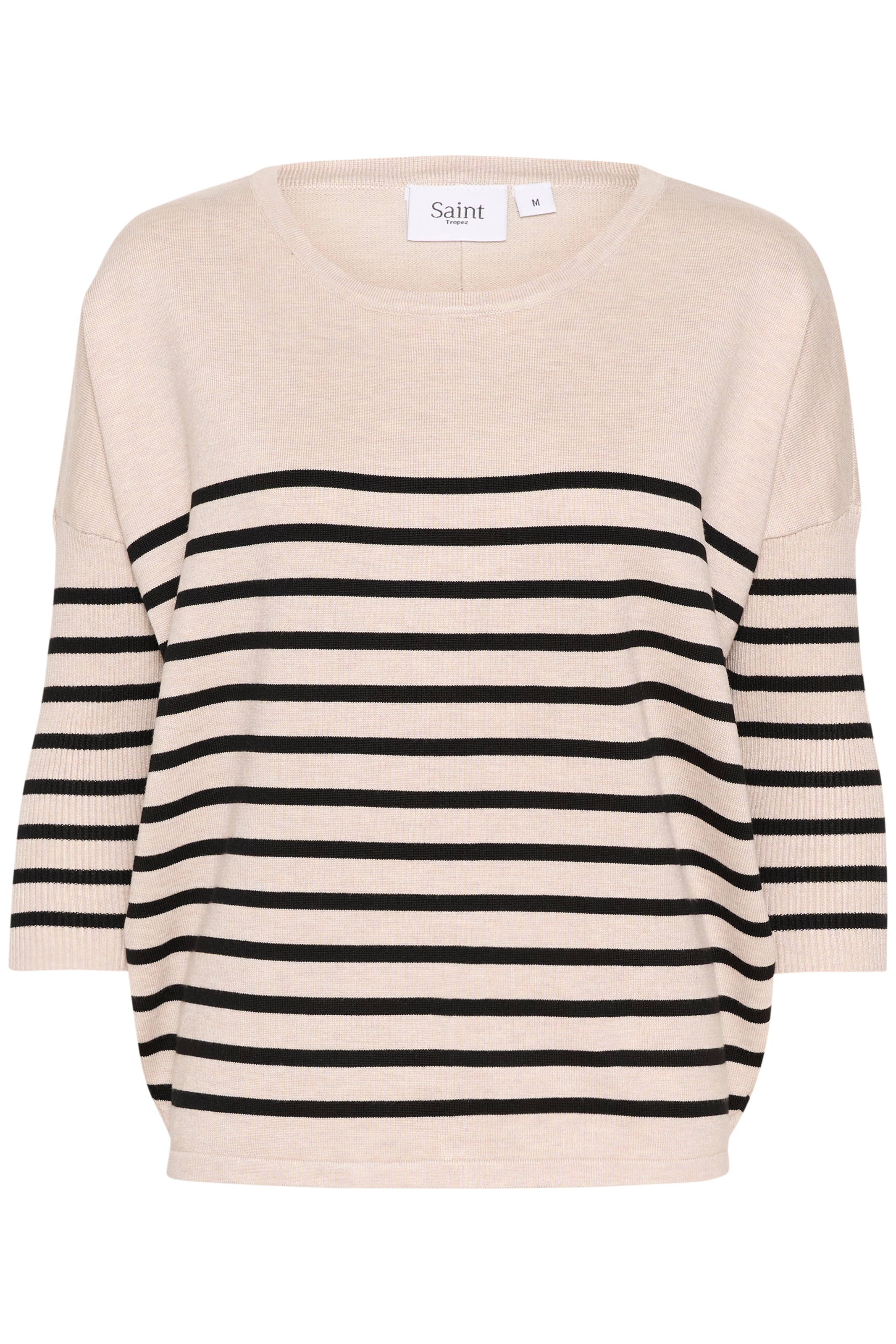 Saint Tropez Strickpullover »MilaSZ R-neck Stripe«