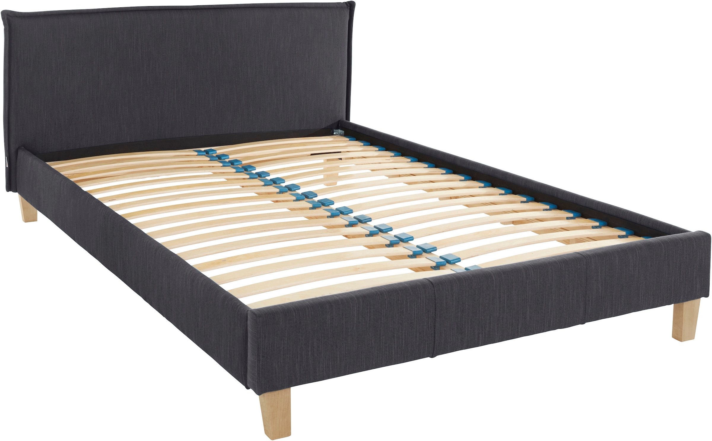 GOODproduct Polsterbett »Heddi« in 5 Breiten: von 90cm-200cm,  Biese am Kopfteil,  Strukturstoff