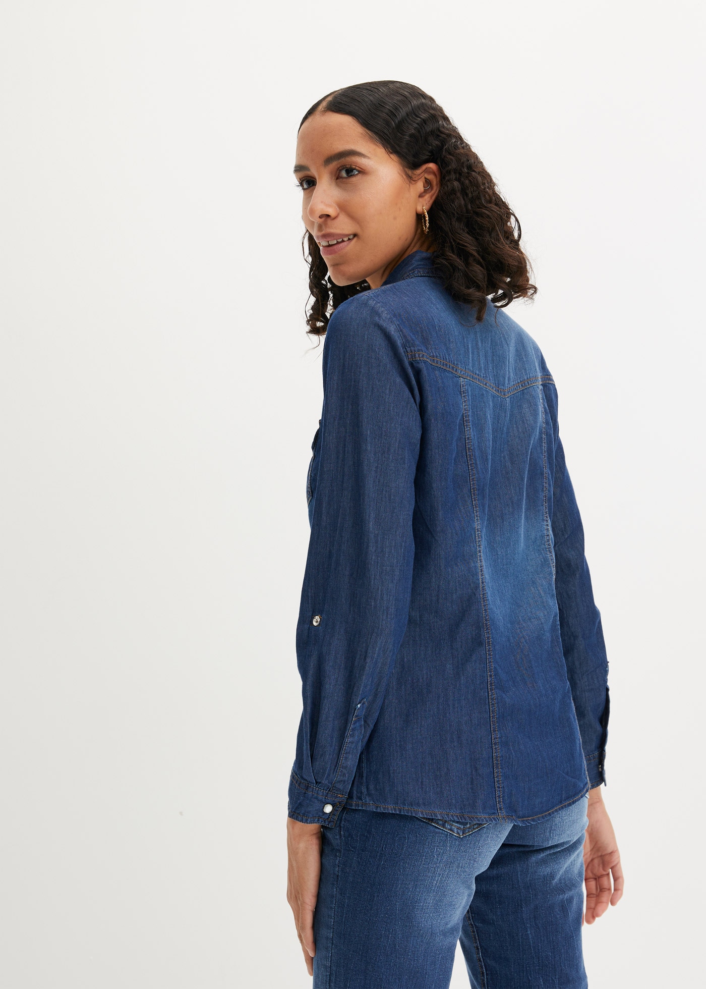 bonprix Jeansbluse Jeanshemd