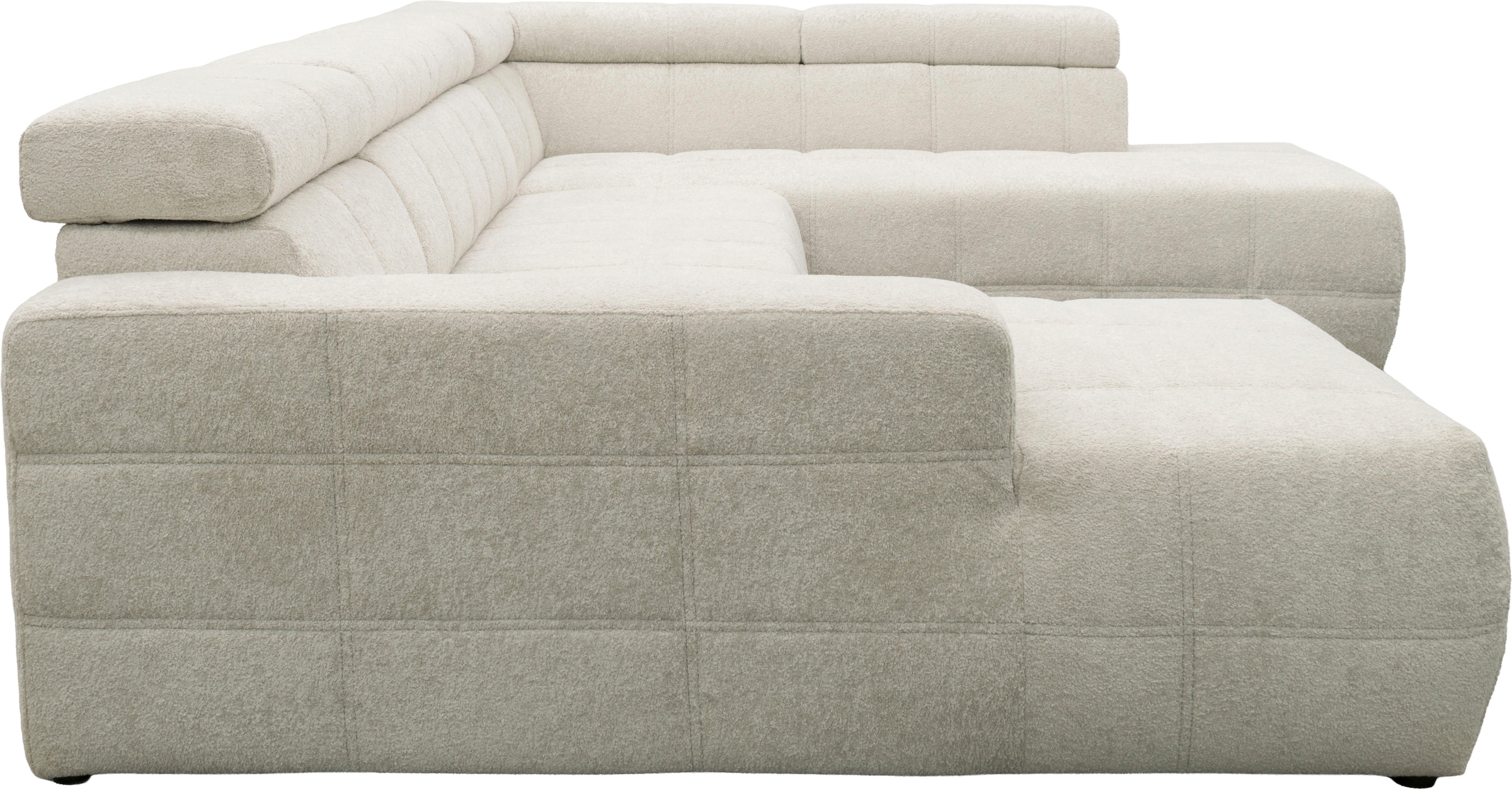 GOODproduct Wohnlandschaft »Ballerup 359 x 228 cm, auch mit verstellbarer Sitztiefe« Kopfteile verstellbar, Pet Friendly Bezug, U-Form