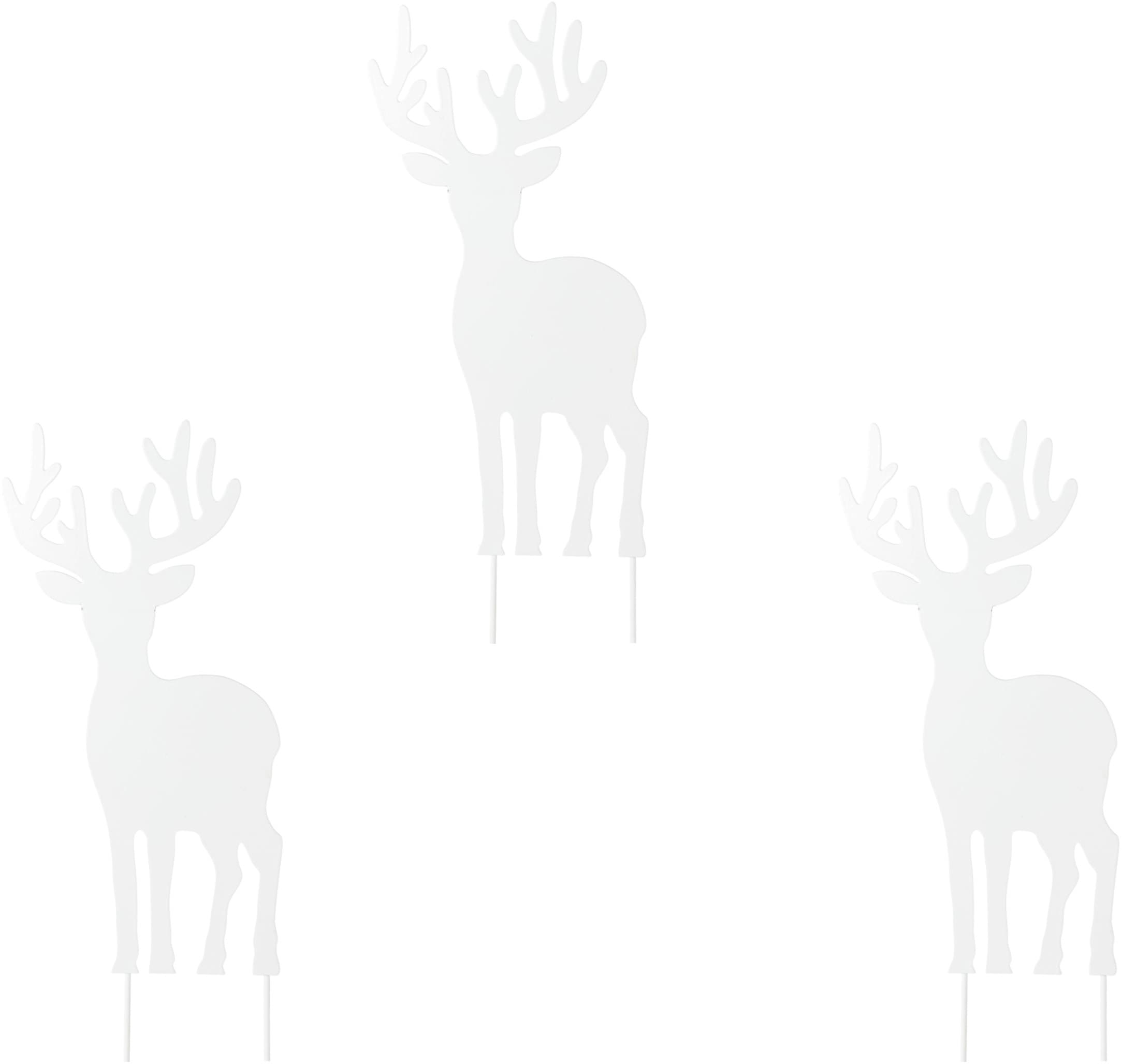 Image of Creativ deco Weihnachtsfigur "Weihnachtsdeko" Hirsch zum Stecken