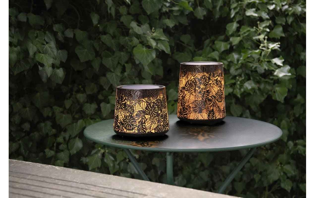 STT Laterne »Antic Mini Jungle Bronze« Dekorative Solar-Laterne aus Metall für Drinnen und Draussen