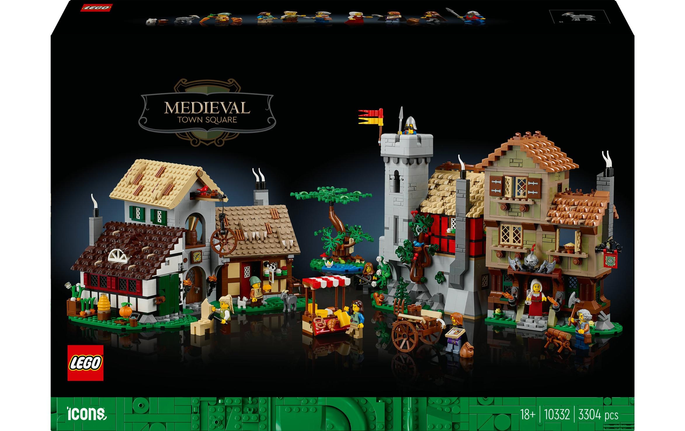LEGO® Spielbausteine »Icons Mittelalterlicher Stadtplatz 10332«, (3304 St.)