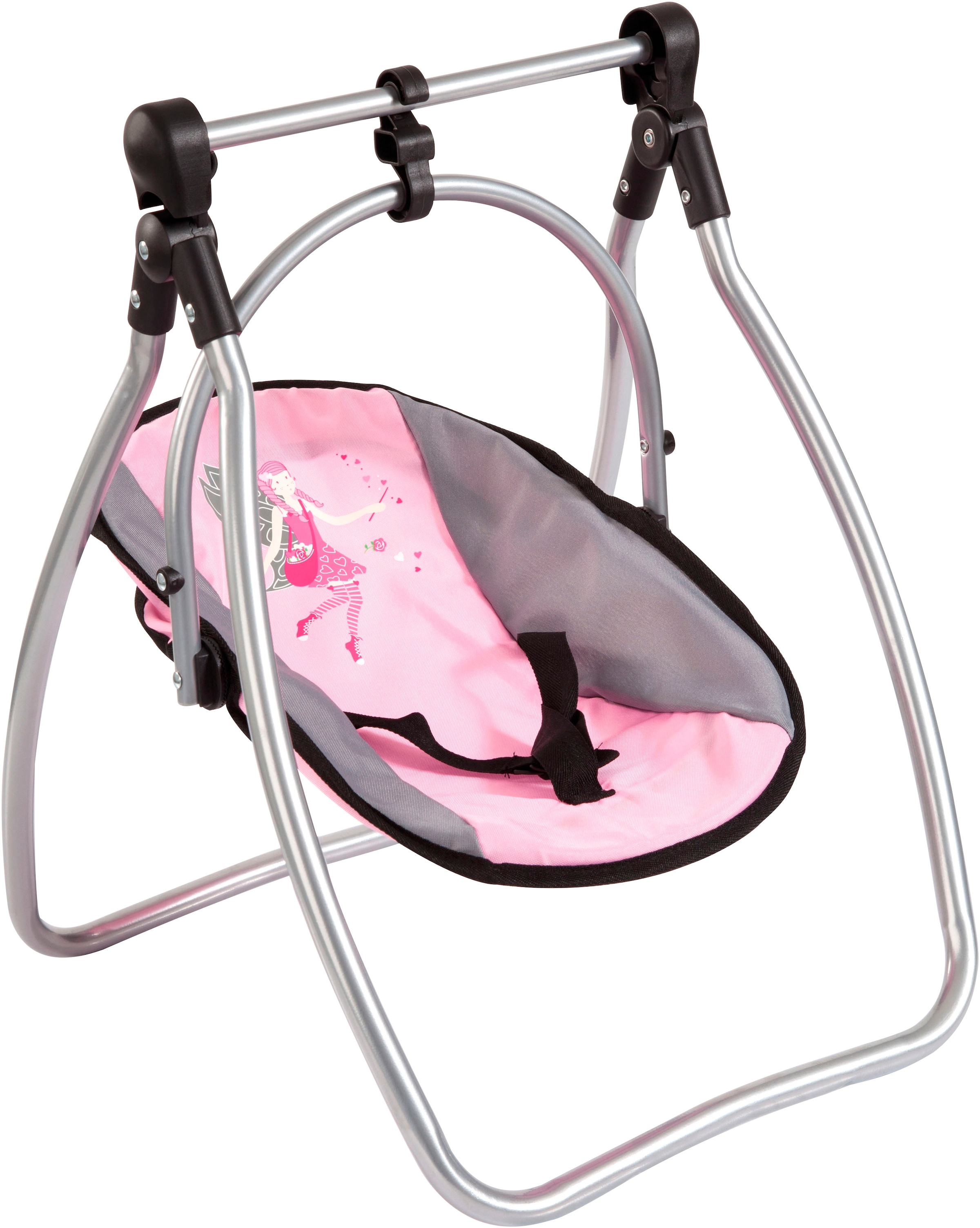 Bayer Set d'accessoires de poupées »Vario rosa/grau« mit multifunktionalem Sitz