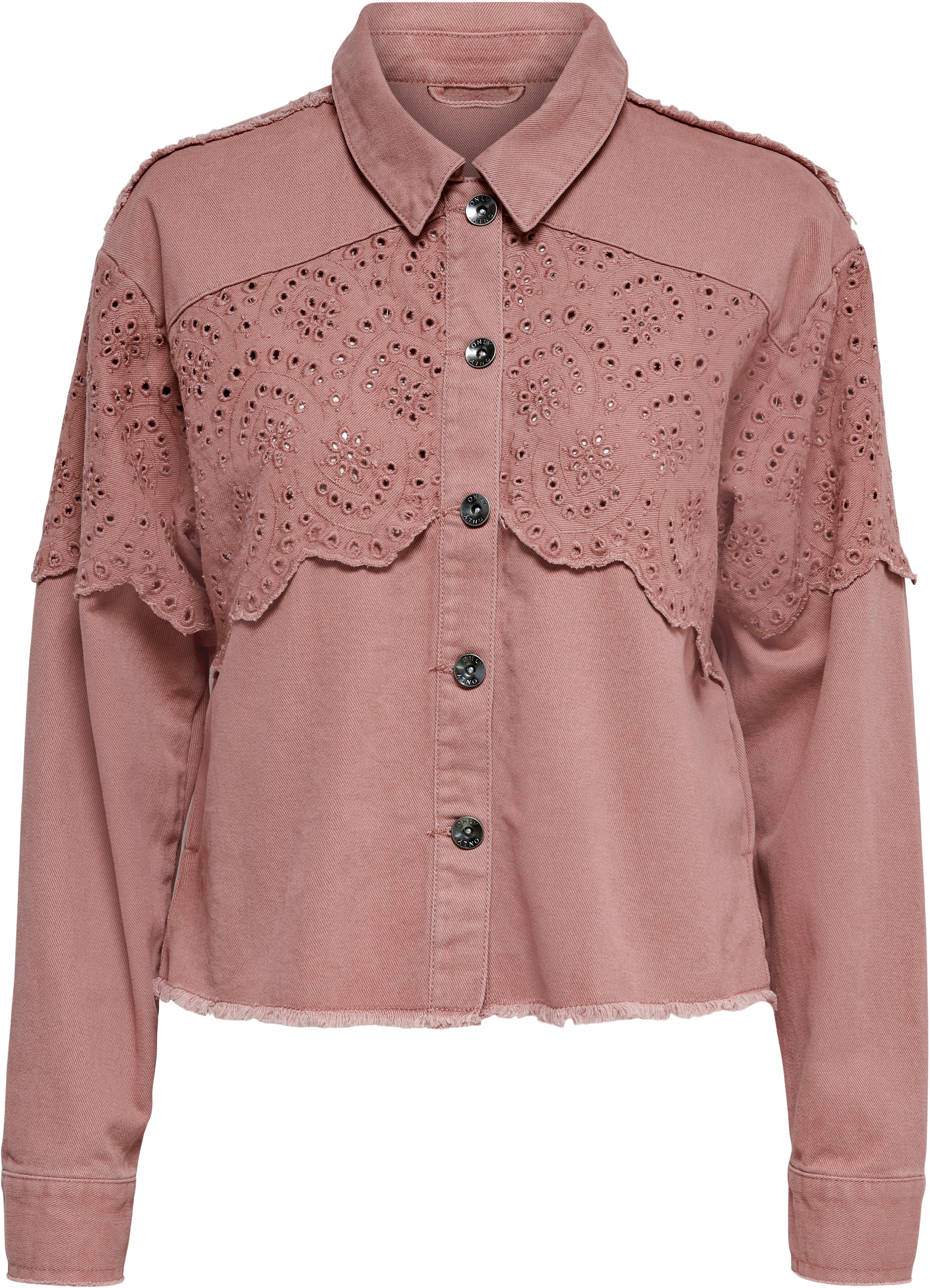 Image of Only Hemdjacke »ONLELENA LIFE CROCHET JACKET«, mit gehäkelten Details bei Ackermann Versand Schweiz