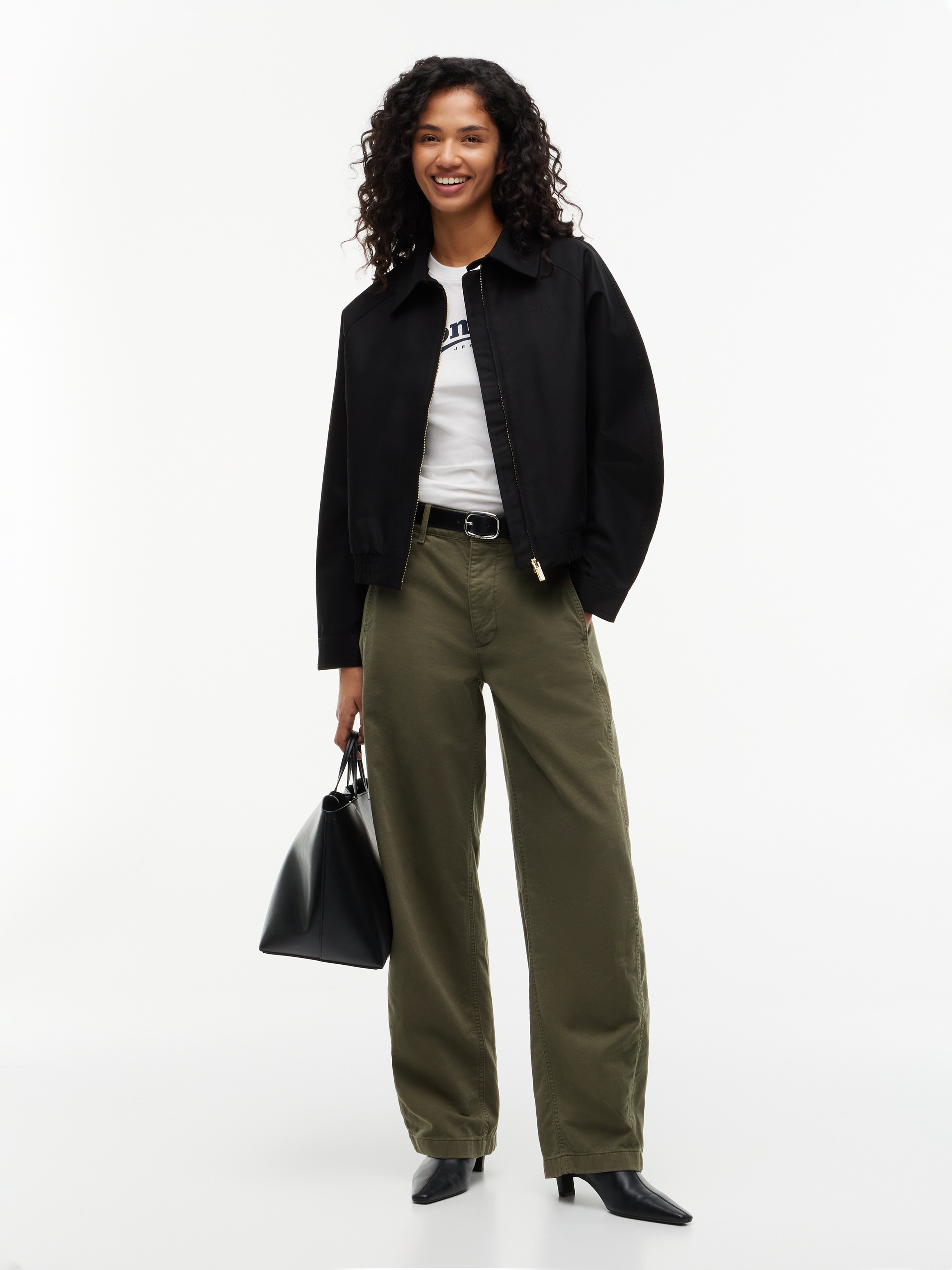 Tommy Jeans Blouson »TJW SCRIPT COACH JACKET« Baumwollmischung