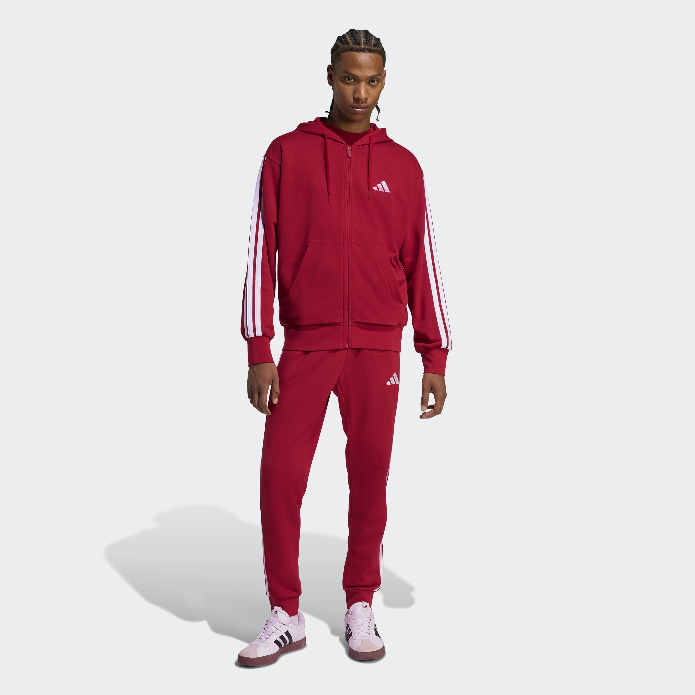 adidas Sportswear Kapuzensweatshirt »ESSENTIALS 3-STREIFEN FRENCH TERRY«
