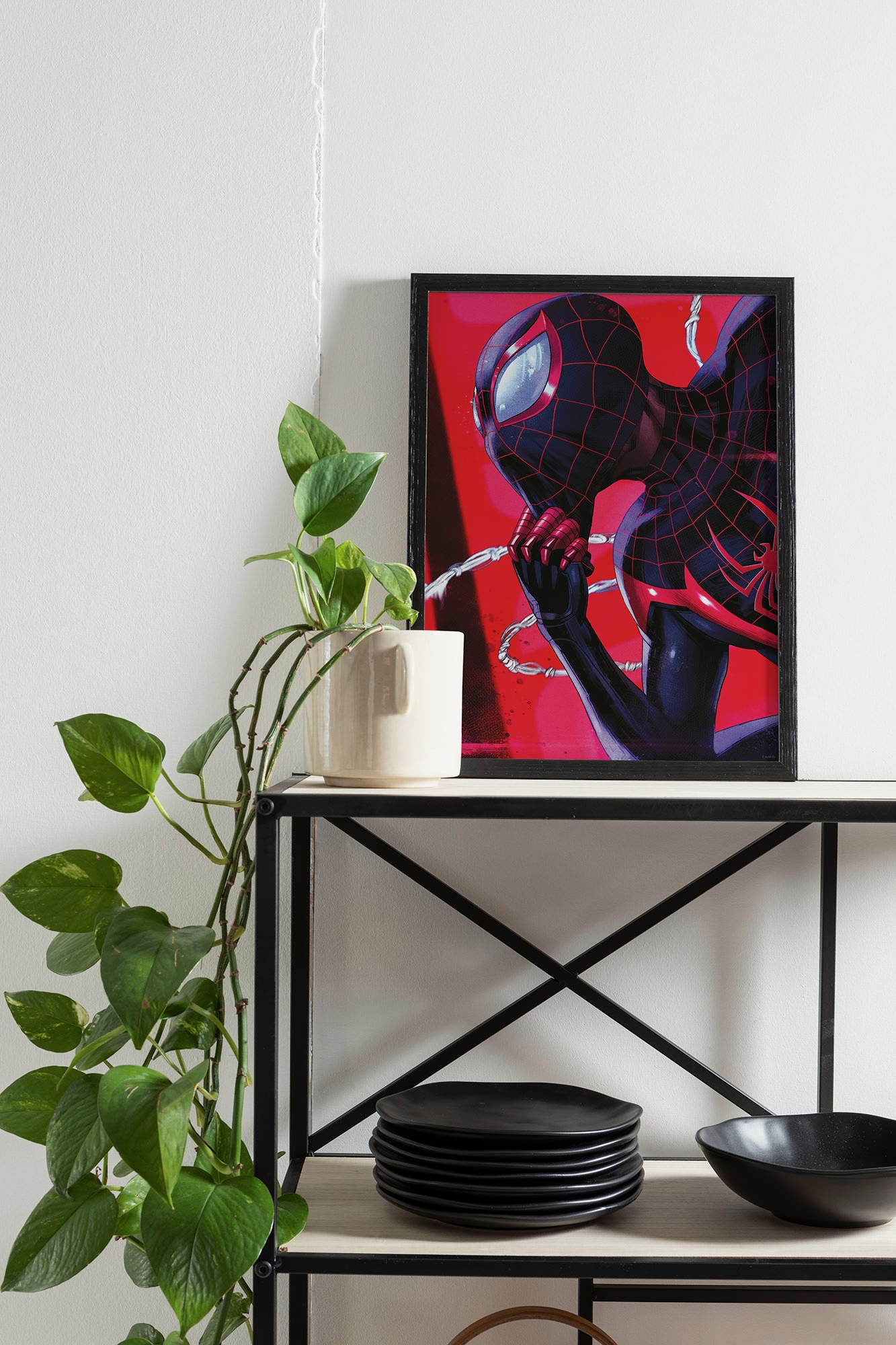 Image of Komar Wandbild "Marvel Spider-Man Pondering" Disney Set, 1 Stk. tlg. 50 x 70 cm (Breite x Höhe) - Kinderzimmer, Dekoration