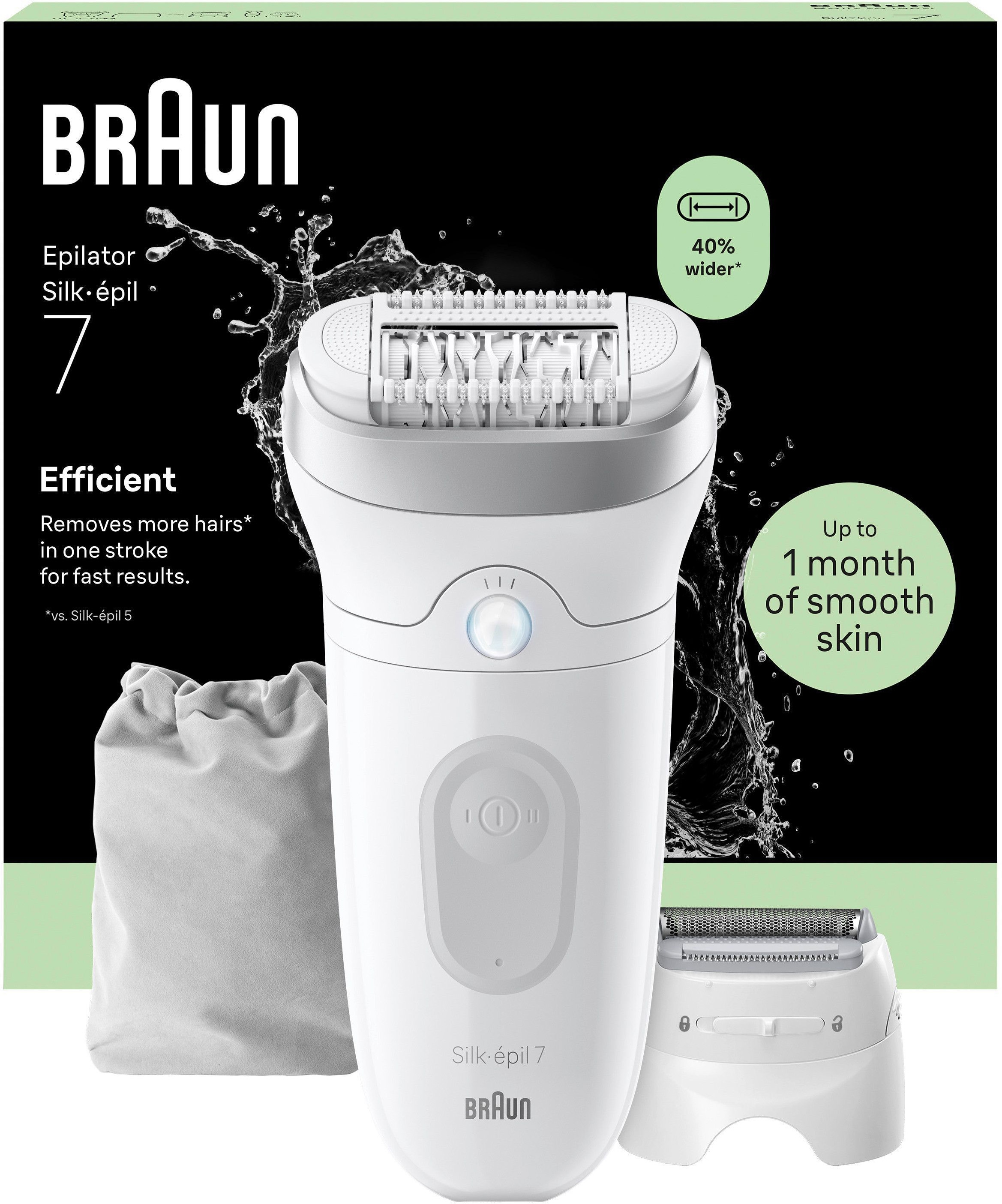 Image of Braun Epilierer "Silk-épil 7 SE7-041" Rasier- & Trimmeraufsatz, Wet&Dry