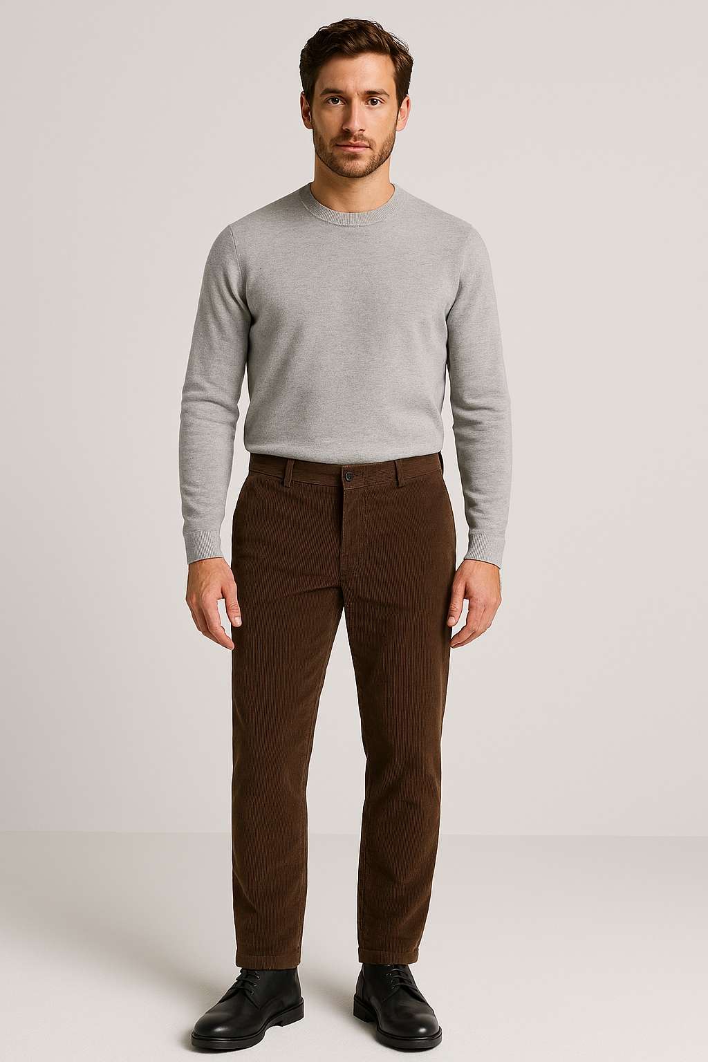Image of SELECTED Cordhose "SLHREG-TAPERED MATT CORD PANTS"