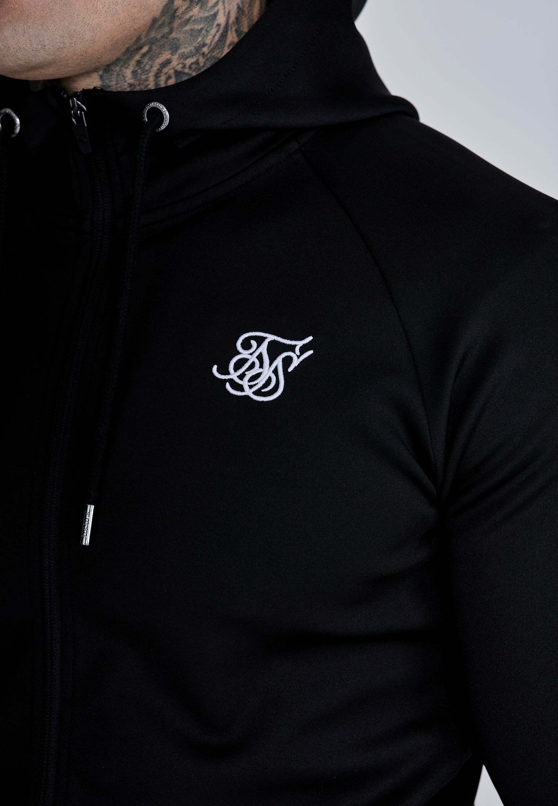 Siksilk Veste sweat »Siksilk Sweatjacke Essentials Poly FullZip Hoodie«
