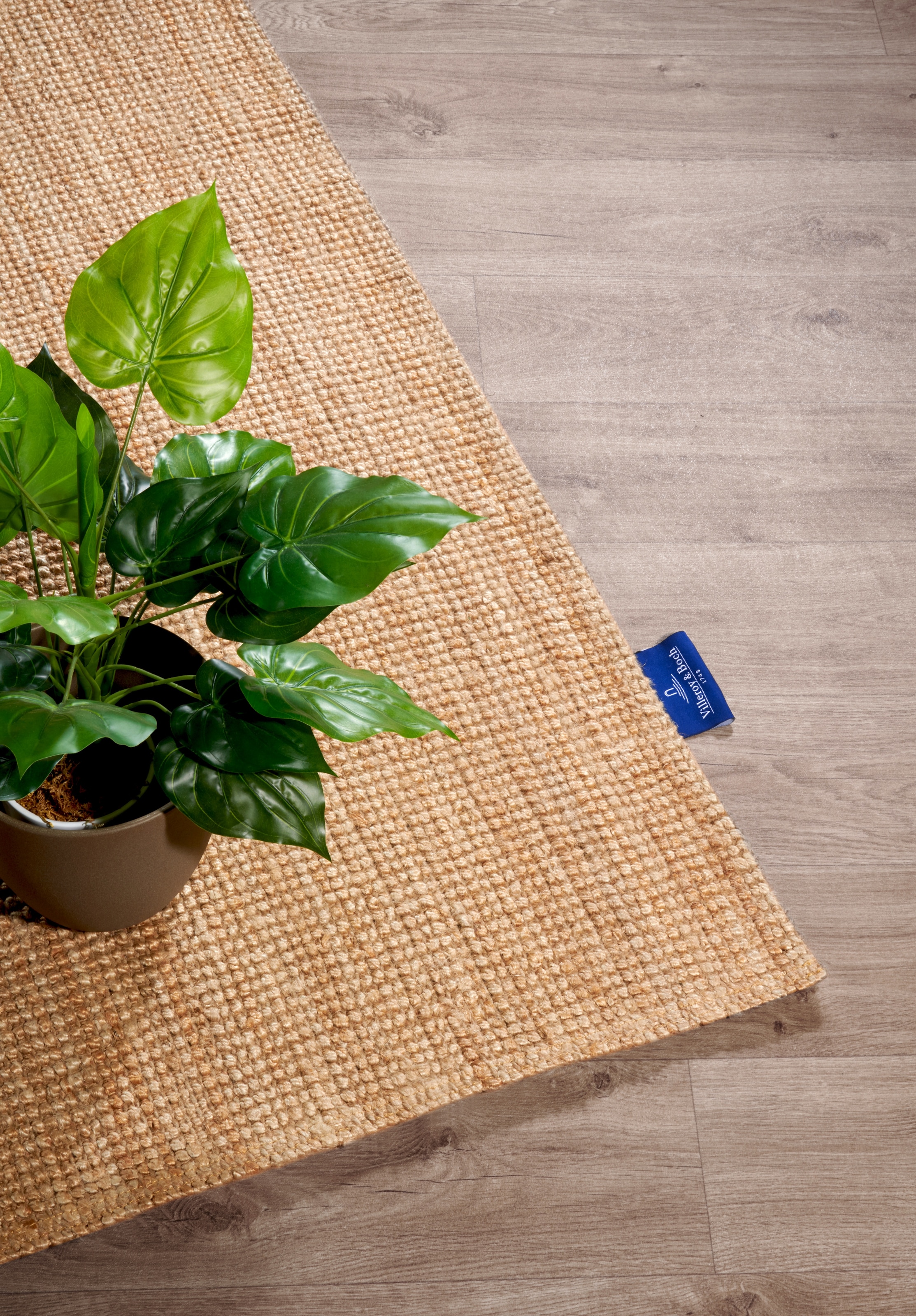 Villeroy & Boch Teppich »Rosalie Juteteppich« rechteckig 10 mm Höhe Läufer, 100% Jute, Natur, Wohnzimmer, Esszimmer, Schlafzimmer, GRS